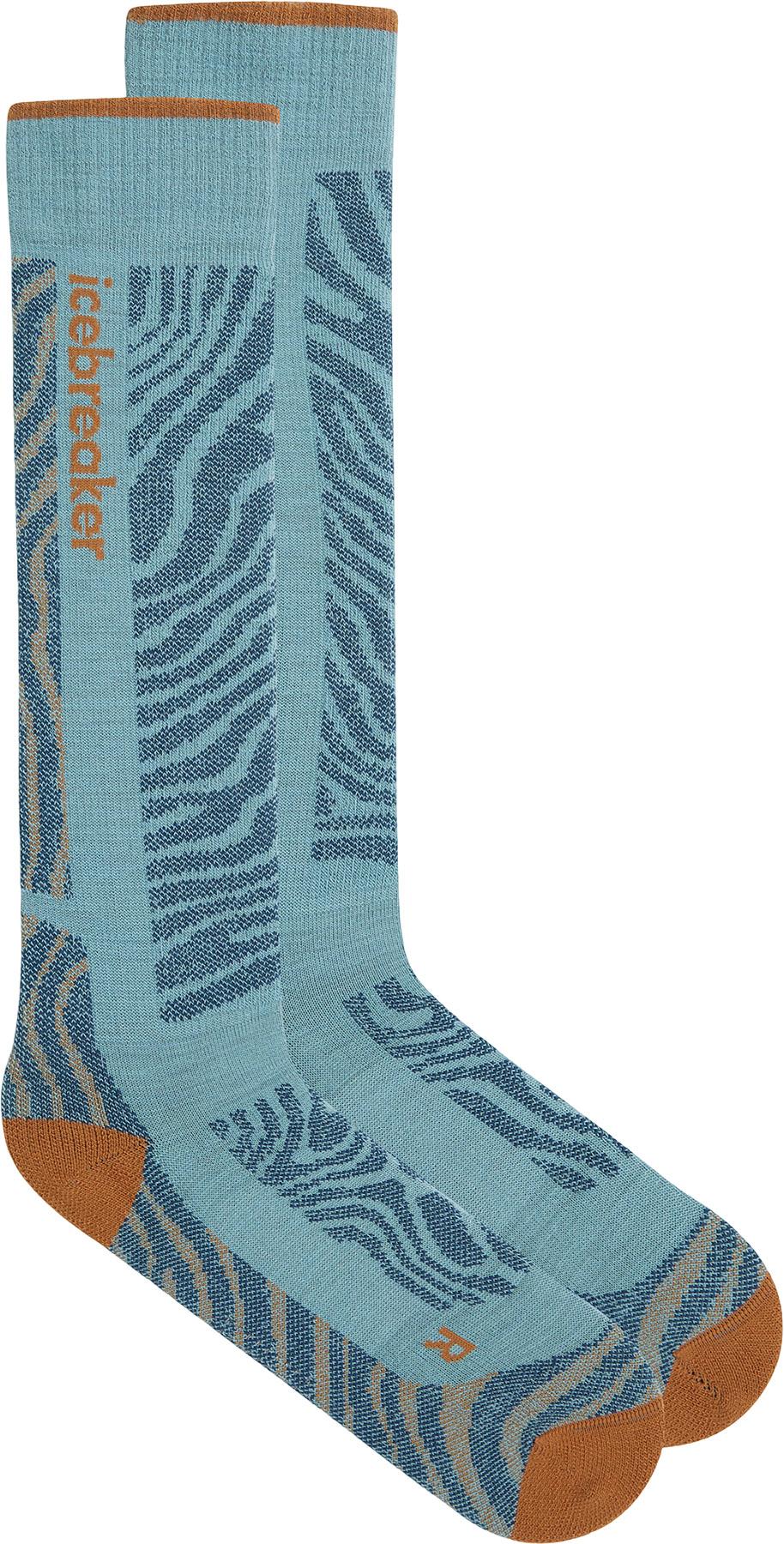 Product gallery image number 5 for product Ski+ Mountain Contour Merino Blend Medium Over The Calf Socks - Women's