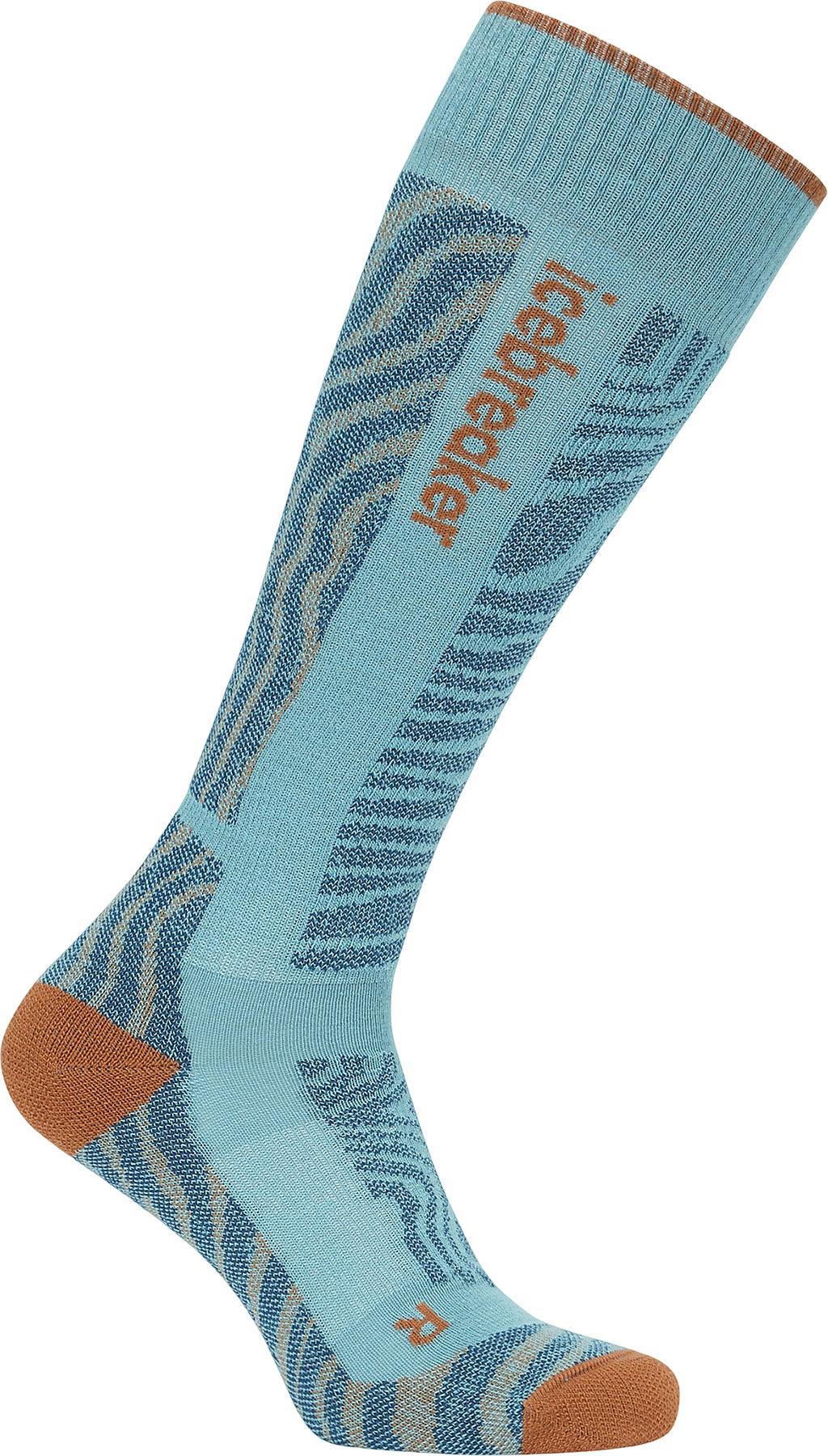 Product gallery image number 1 for product Ski+ Mountain Contour Merino Blend Medium Over The Calf Socks - Women's