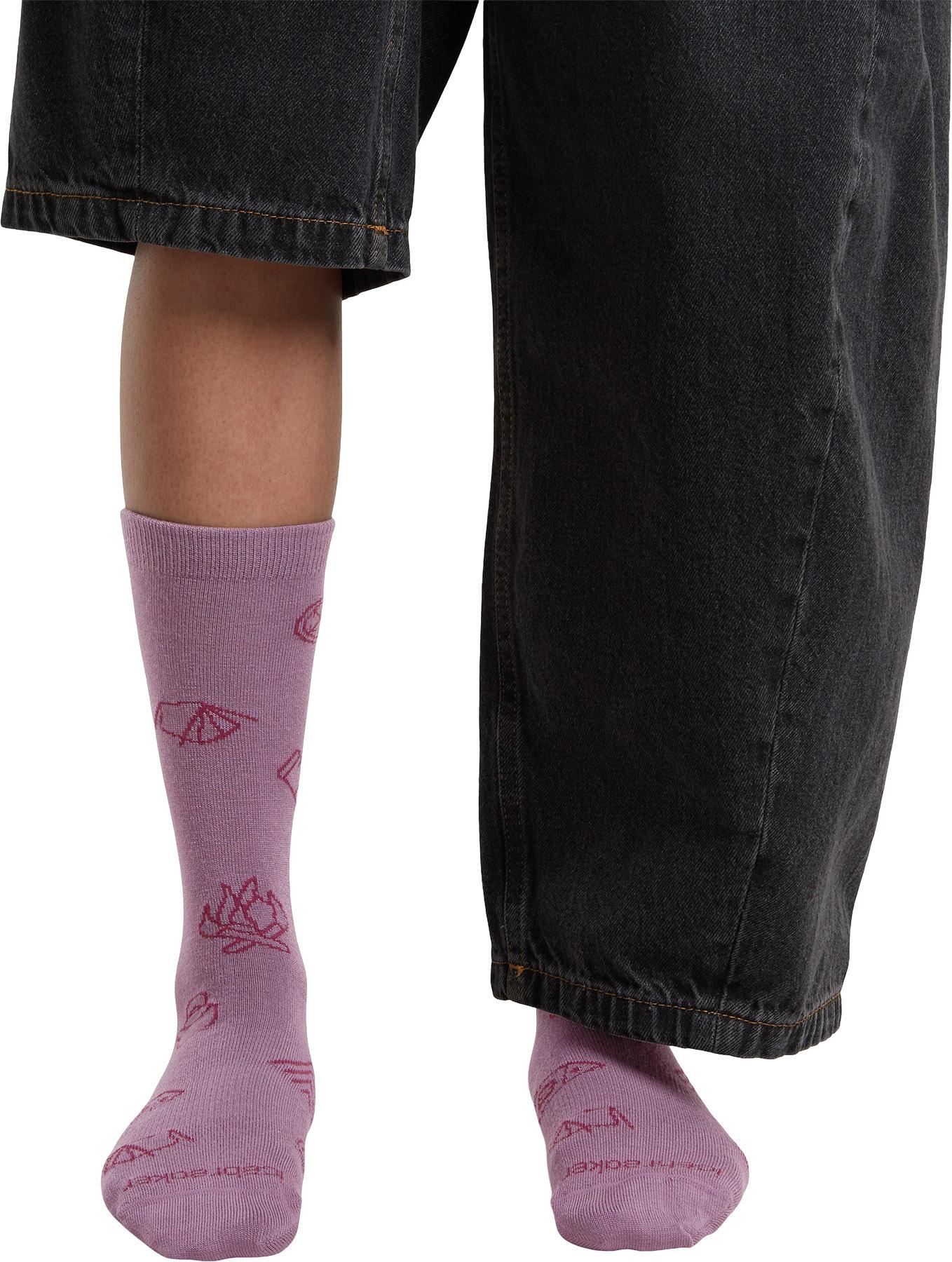 Numéro de l'image de la galerie de produits 2 pour le produit Chaussettes mi-mollet en mérinos Lifestyle Ultralight Camp Essentials - Femme