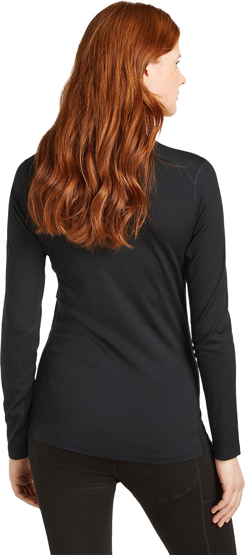 Numéro de l'image de la galerie de produits 2 pour le produit Haut thermique à manches longues et col rond en mérinos 200 Oasis Mountain Pulse - Femme