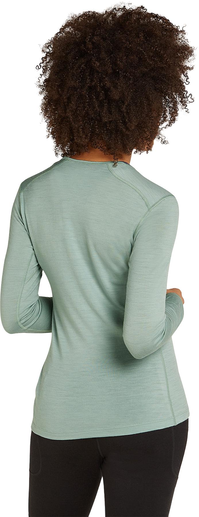 Numéro de l'image de la galerie de produits 2 pour le produit Haut thermique à manches longues et col rond en mérinos 200 Oasis Mountain Pulse - Femme