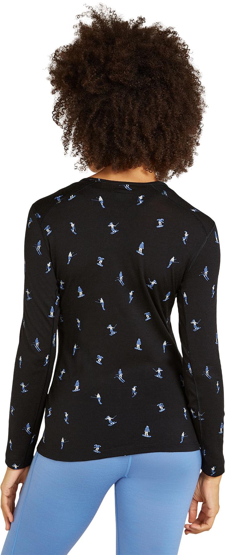 Product gallery image number 3 for product Merino 200 Oasis Snow Day Long Sleeve Crewe Thermal Top - Women's