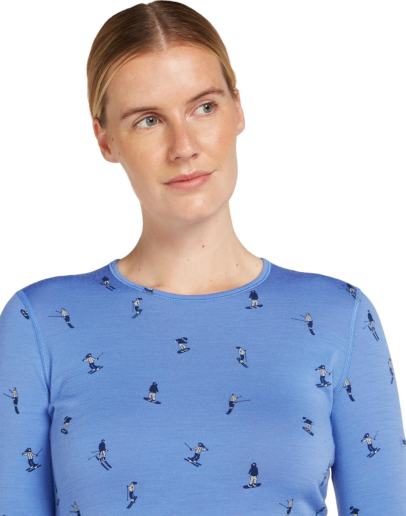 Product gallery image number 3 for product Merino 200 Oasis Snow Day Long Sleeve Crewe Thermal Top - Women's