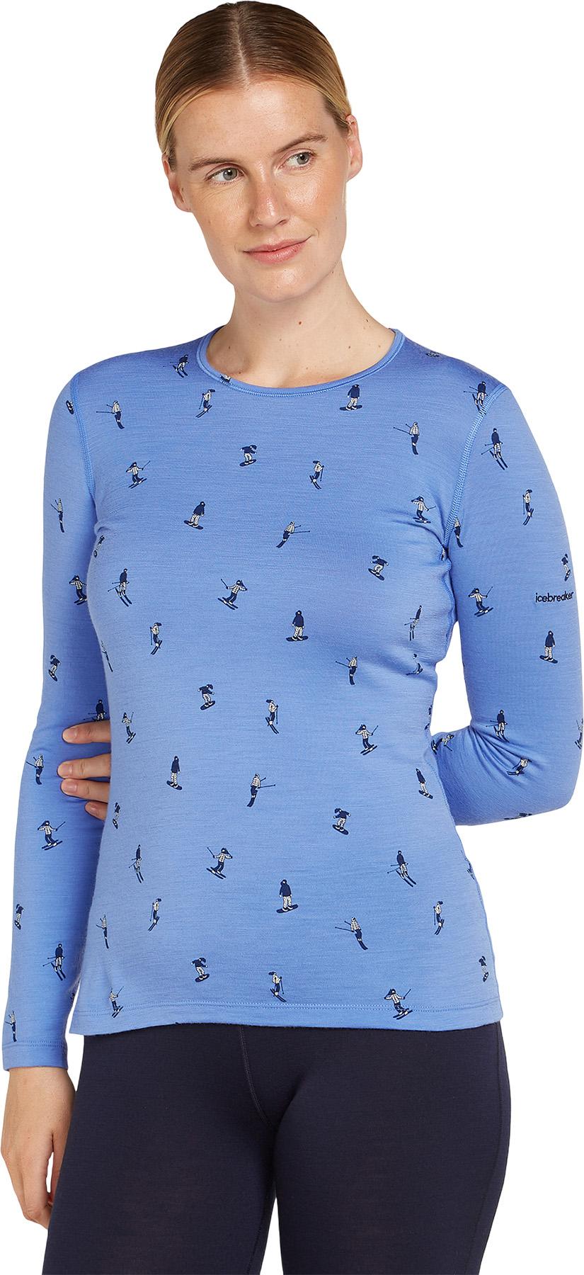 Product gallery image number 4 for product Merino 200 Oasis Snow Day Long Sleeve Crewe Thermal Top - Women's