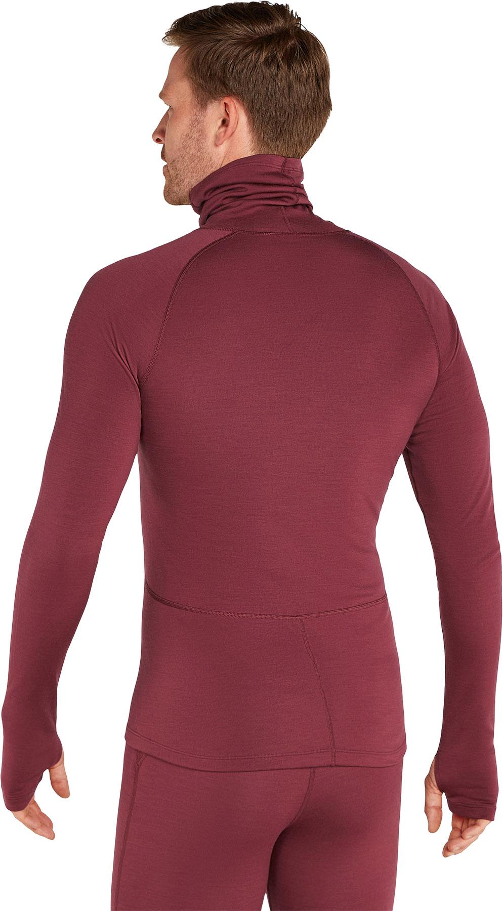 Product gallery image number 3 for product 300 MerinoFine Polar Long Sleeve Roll Neck Thermal Top - Men's