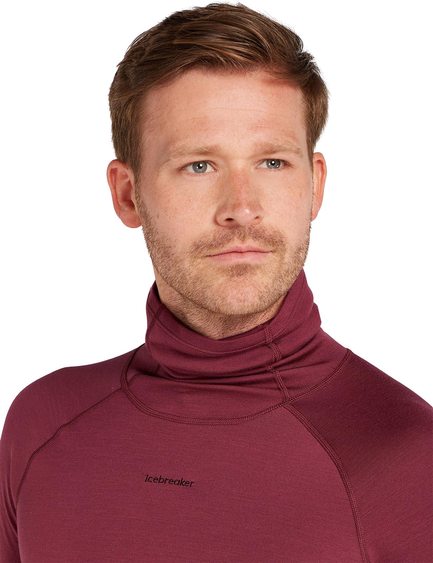 Product gallery image number 2 for product 300 MerinoFine Polar Long Sleeve Roll Neck Thermal Top - Men's