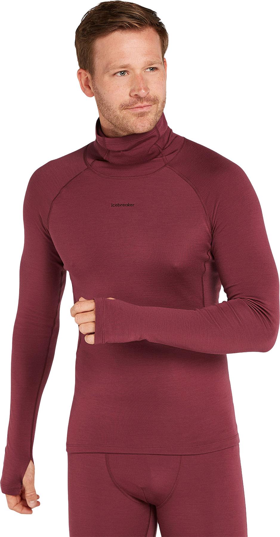 Product gallery image number 5 for product 300 MerinoFine Polar Long Sleeve Roll Neck Thermal Top - Men's