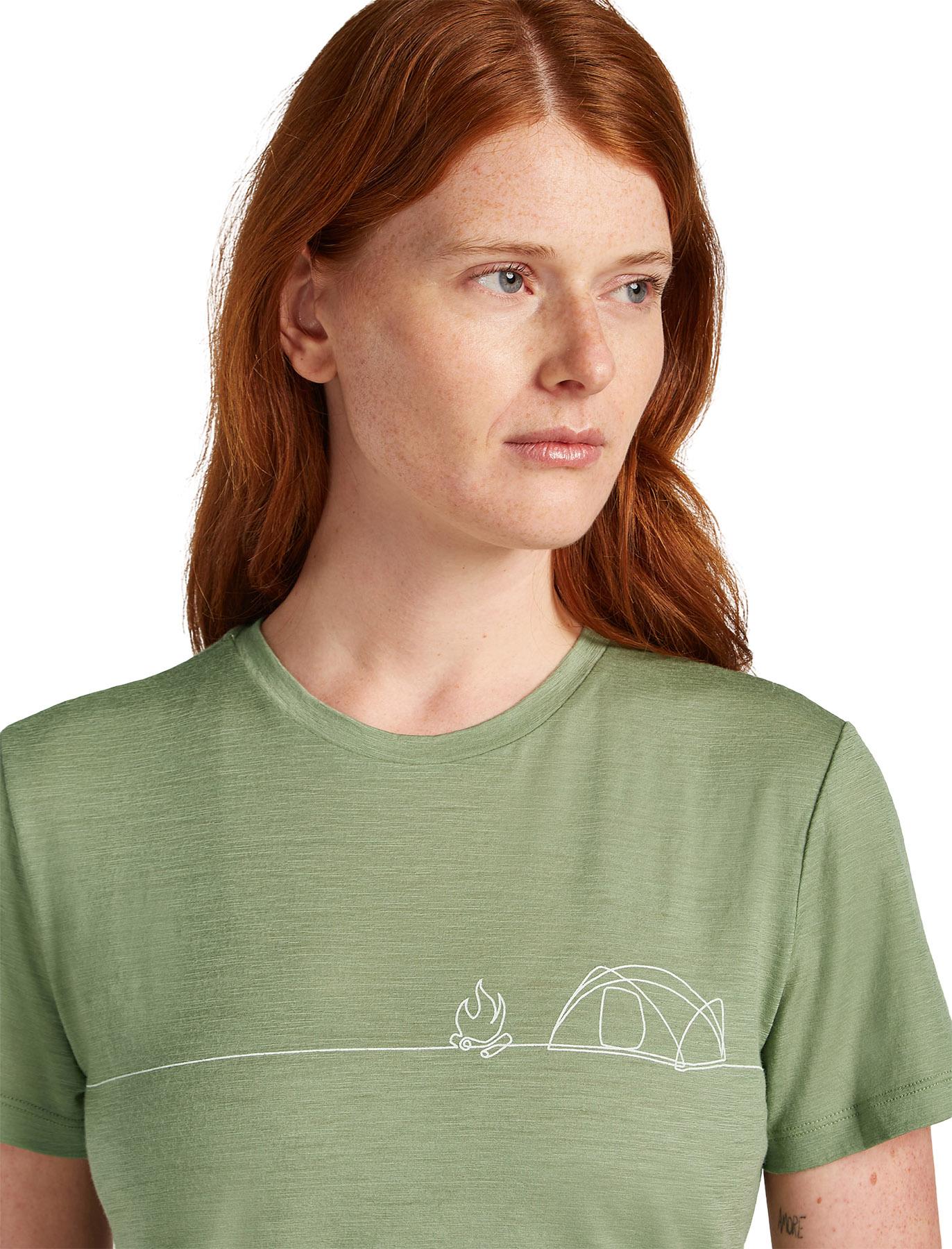 Product gallery image number 3 for product Merino 150 Tech Lite Single Line Camp Short Sleeve T-Shirt - Women's