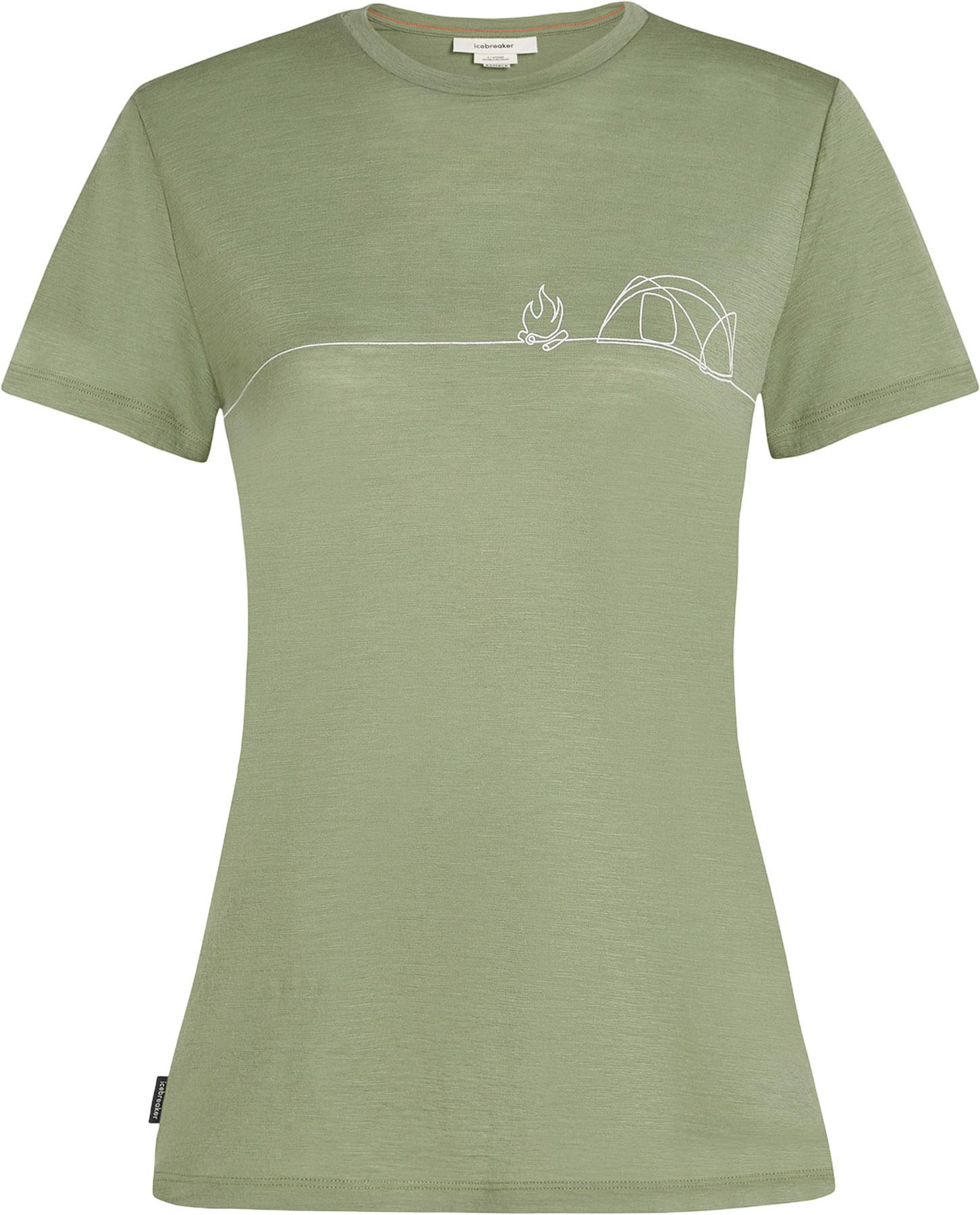 Product gallery image number 1 for product Merino 150 Tech Lite Single Line Camp Short Sleeve T-Shirt - Women's