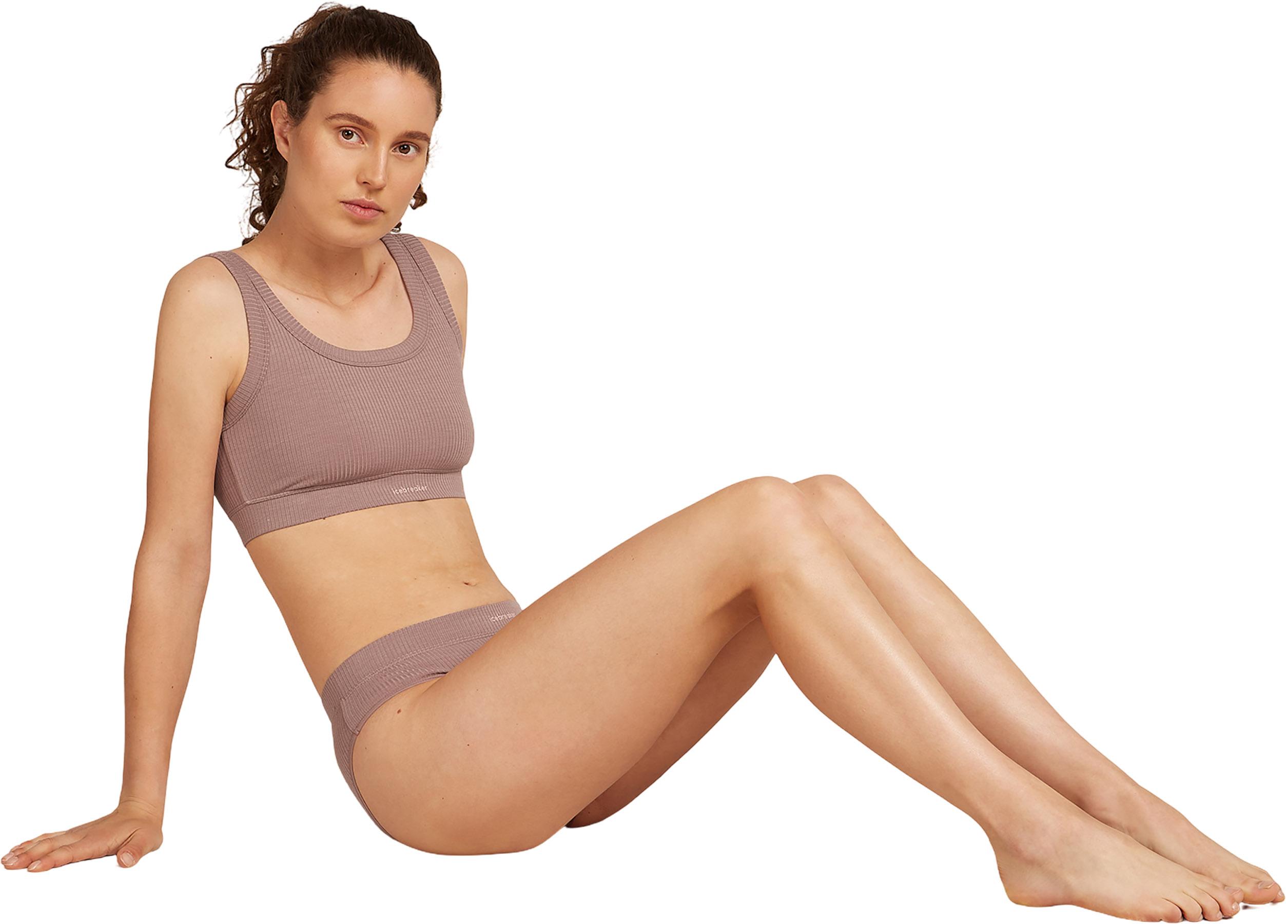 Product gallery image number 3 for product Rib Lotus Merino Blend Bra - Women's