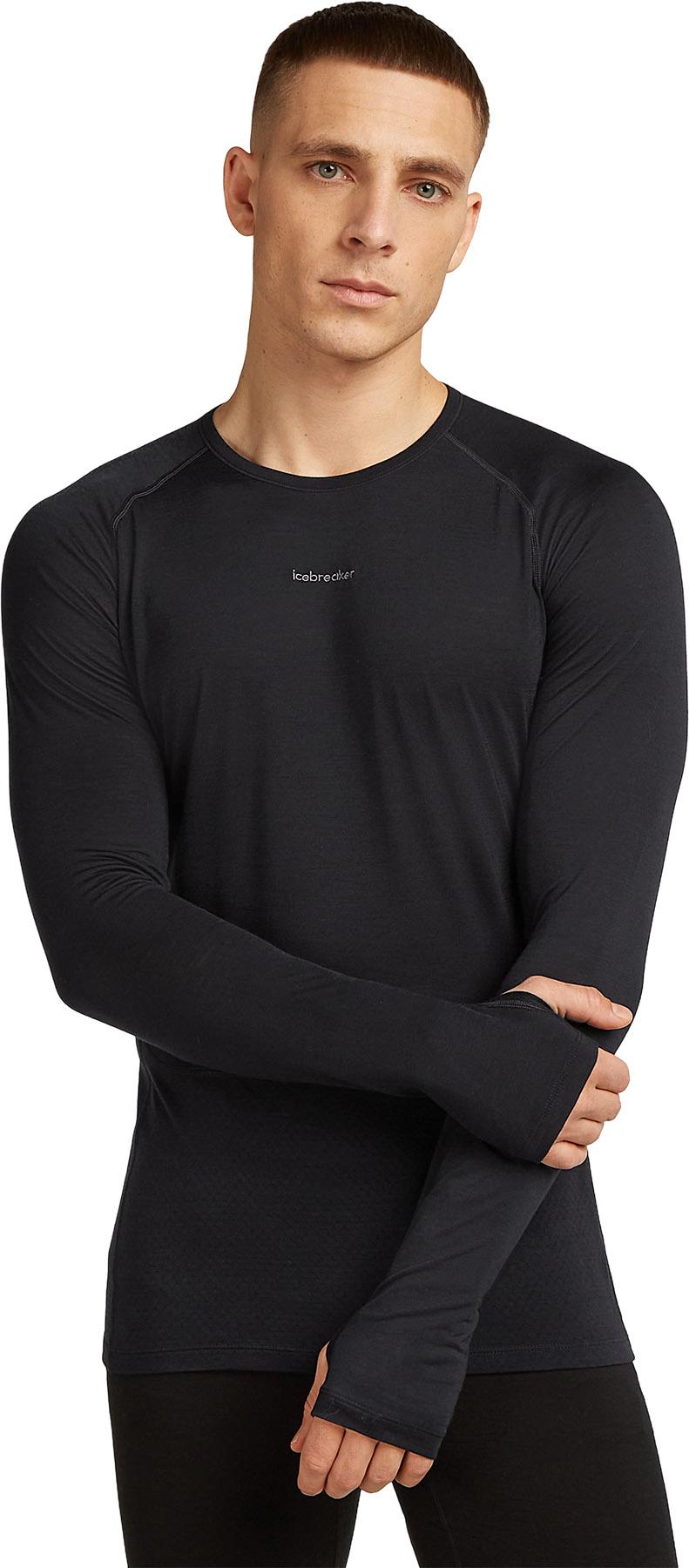 Product gallery image number 2 for product Haut thermique à col rond en mélange de mérinos 125 ZoneKnit - Homme 