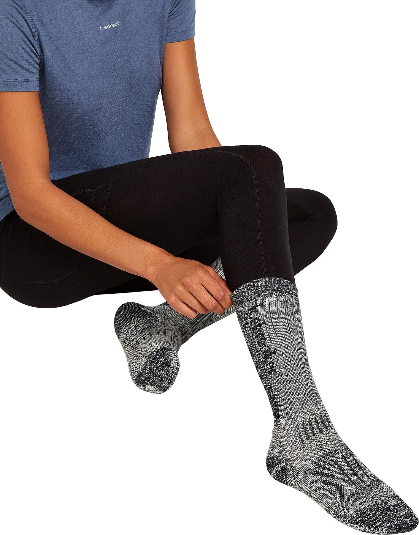 Numéro de l'image de la galerie de produits 2 pour le produit Chaussettes mi-mollet de randonnée en mérinos Hike+ Mountaineer - Femme