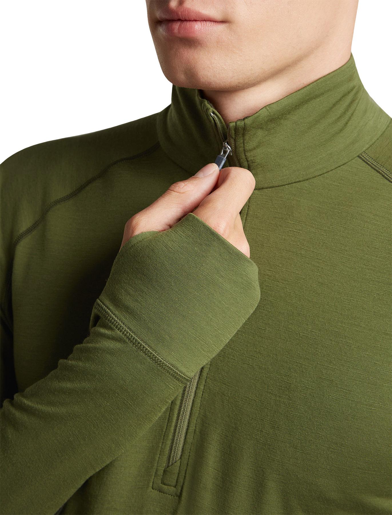 Numéro de l'image de la galerie de produits 3 pour le produit Haut thermique à manches longues et demi-glissière en merinos 200 ZoneKnit - Homme