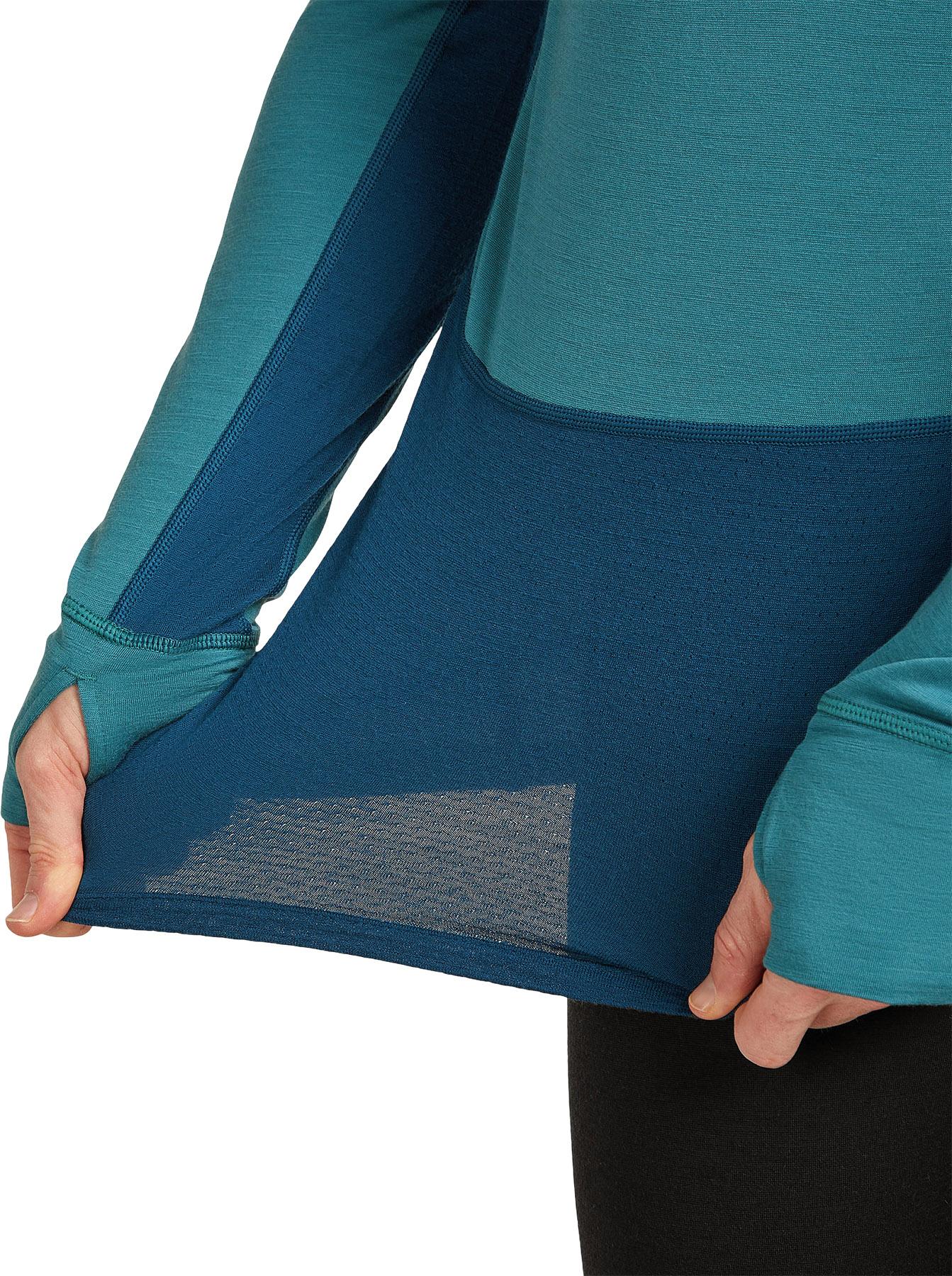 Product gallery image number 5 for product Haut thermique à manches longues et demi-glissière en merinos 200 ZoneKnit - Homme