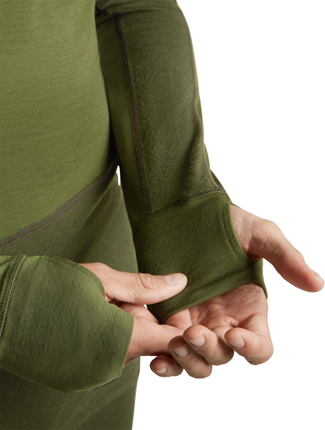 Numéro de l'image de la galerie de produits 5 pour le produit Haut thermique à manches longues et demi-glissière en merinos 200 ZoneKnit - Homme