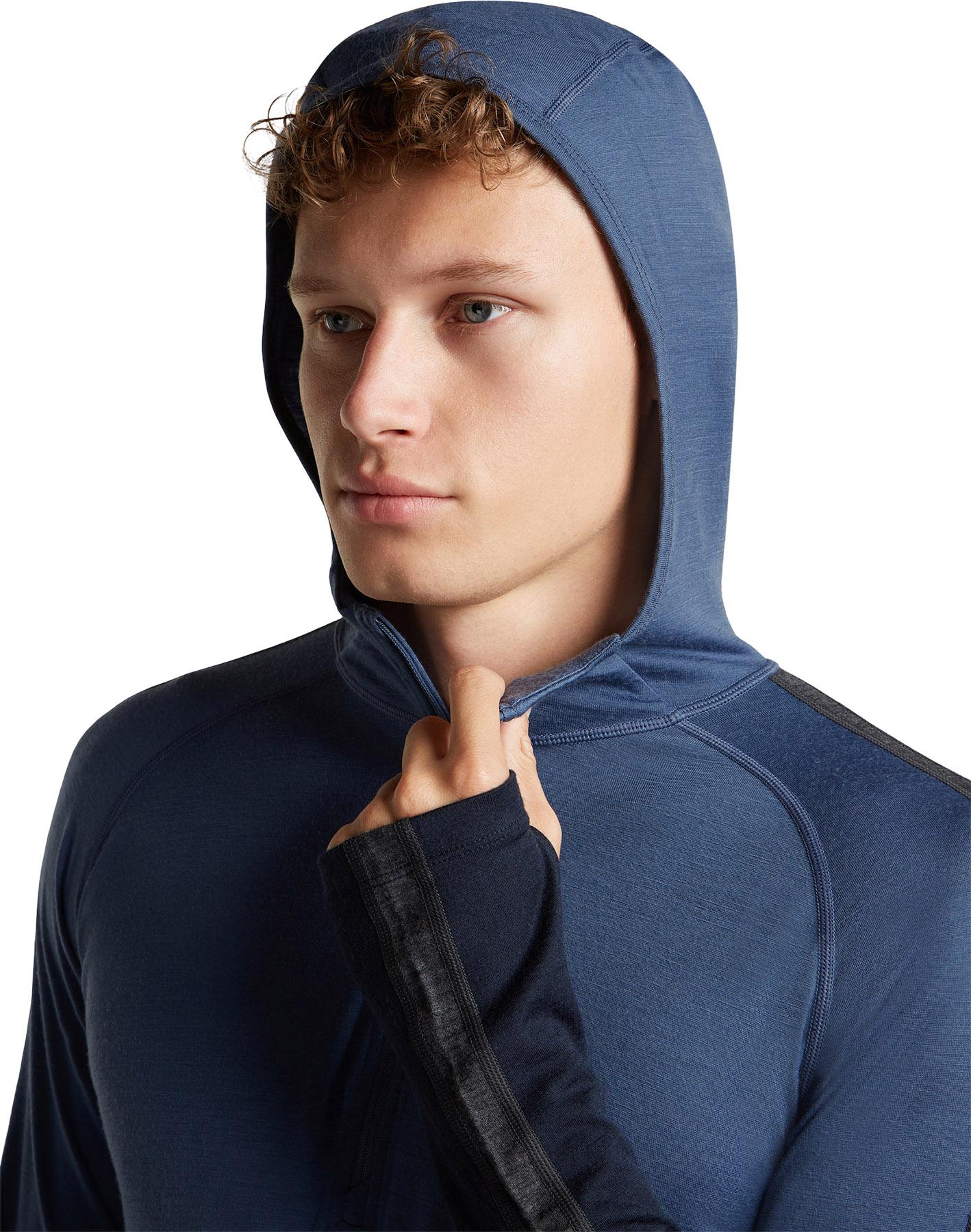 Product gallery image number 3 for product Merino 200 Oasis+ Long Sleeve Half Zip Thermal Hoodie - Men's