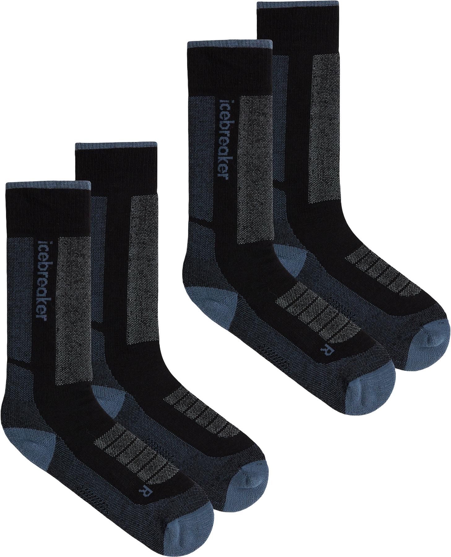 Image de produit pour Chaussettes sous-genou en mélange de mérinos à amorti moyen paquet de 2 Ski+ - Femme