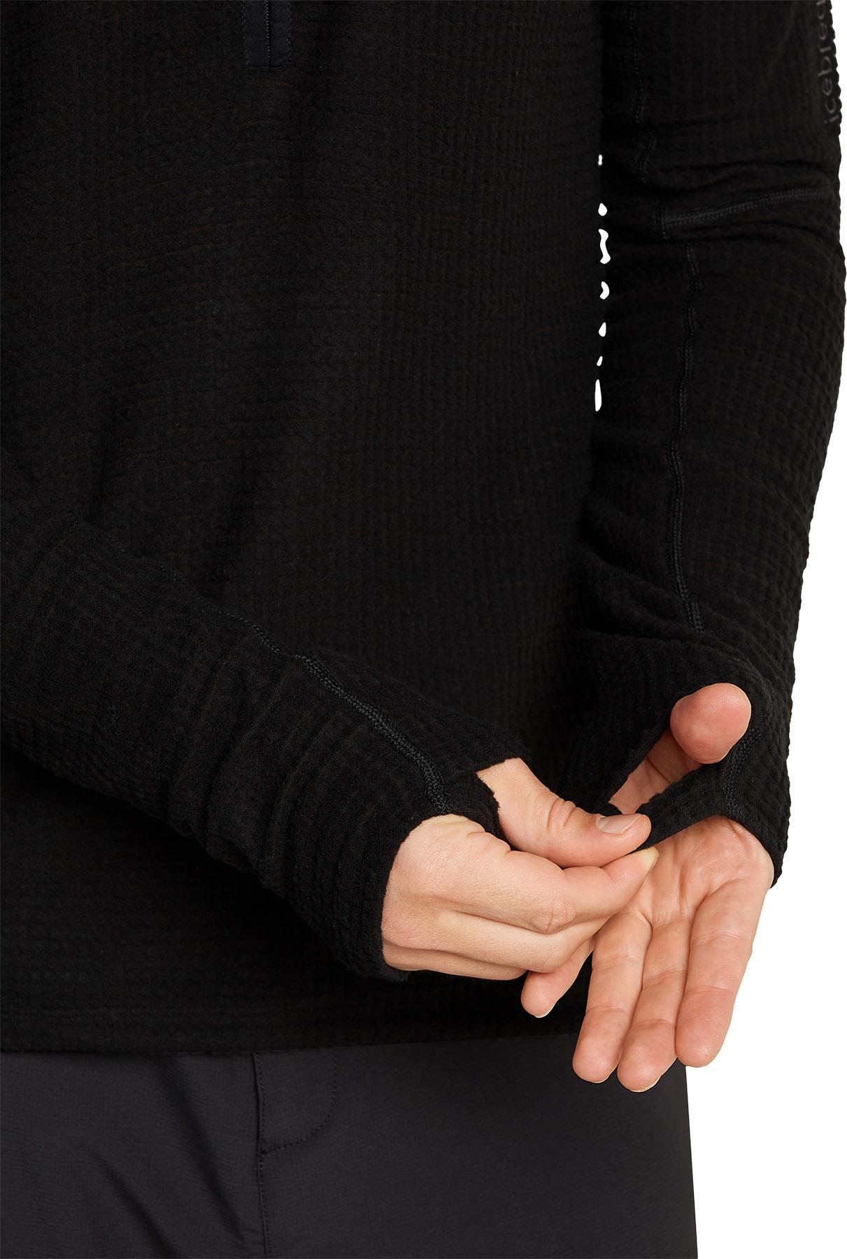 Product gallery image number 3 for product Merino 400 RealFleece Grid Peaksland Long Sleeve Half Zip Top - Men's