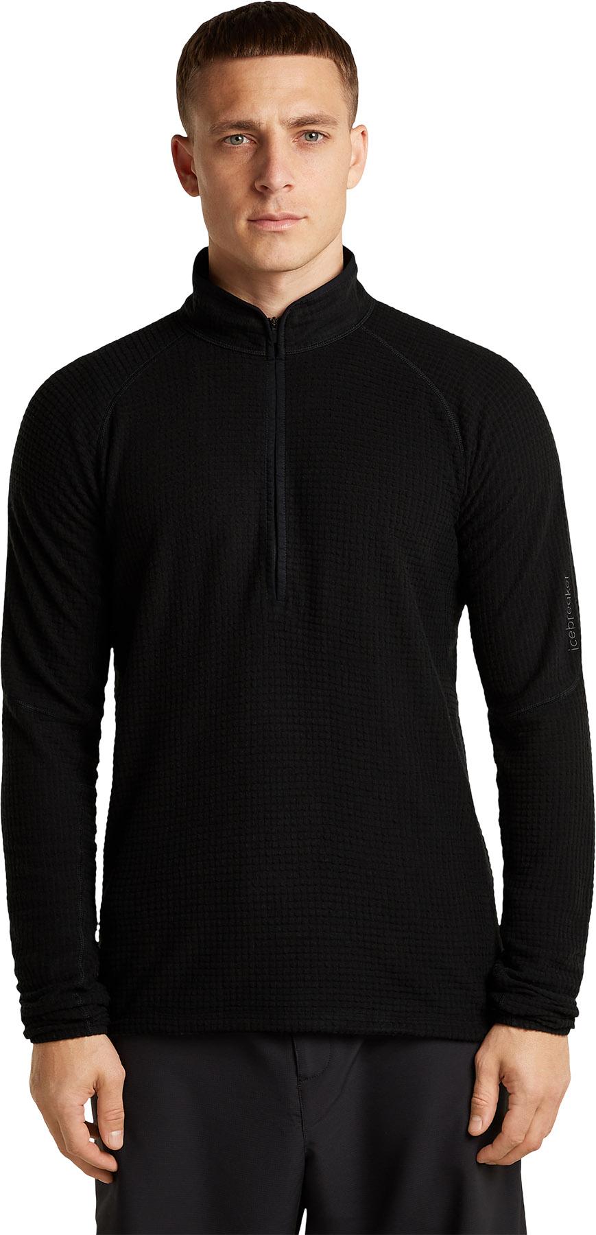 Product gallery image number 5 for product Merino 400 RealFleece Grid Peaksland Long Sleeve Half Zip Top - Men's