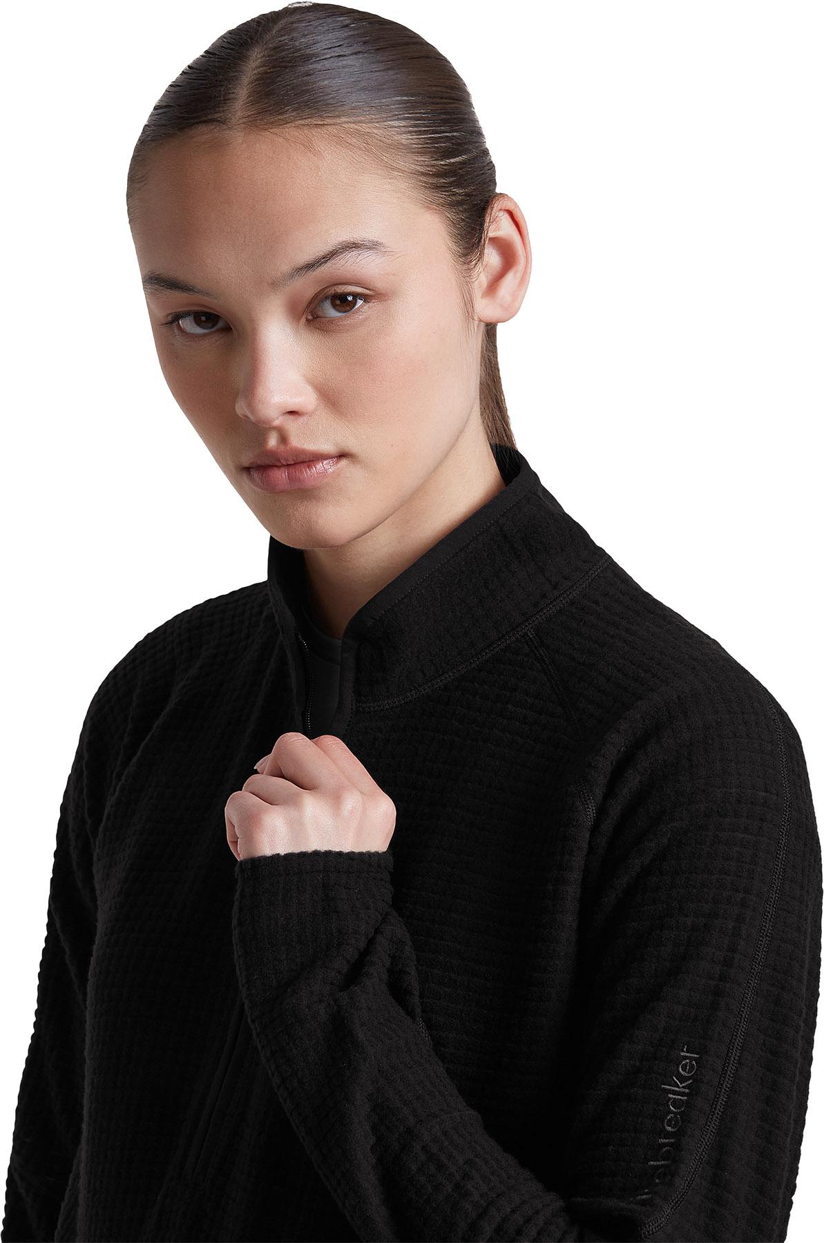 Product gallery image number 3 for product Merino 400 RealFleece Grid Peaksland Long Sleeve Half Zip Top - Women's