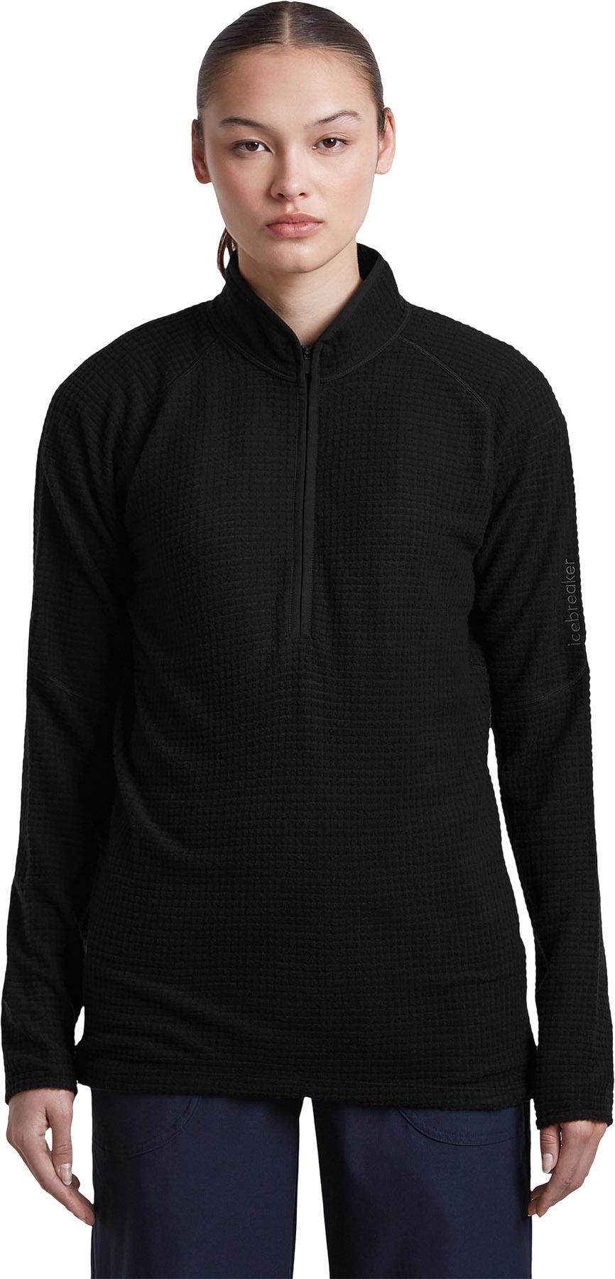 Product gallery image number 5 for product Merino 400 RealFleece Grid Peaksland Long Sleeve Half Zip Top - Women's