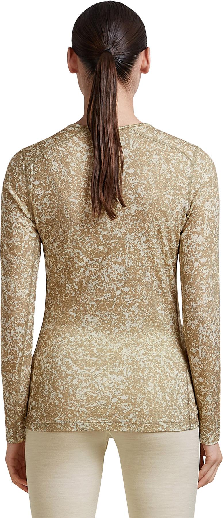 Product gallery image number 2 for product Merino 200 Oasis Moss Bloom AOP Long Sleeve Crewe Thermal Top - Women's