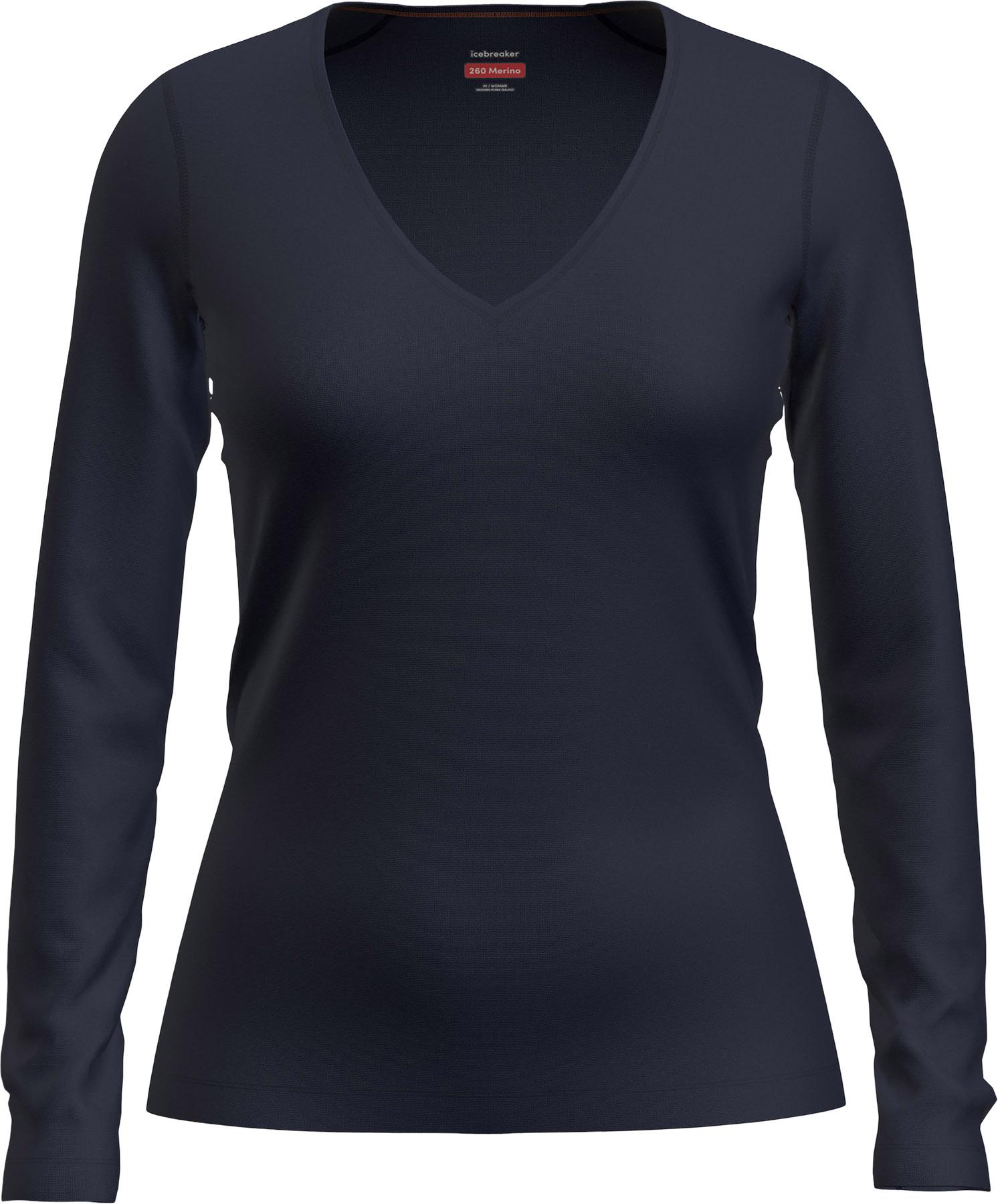 Image de produit pour Chandail de base à encolure en V 260 Oasis en mérinos - Femme