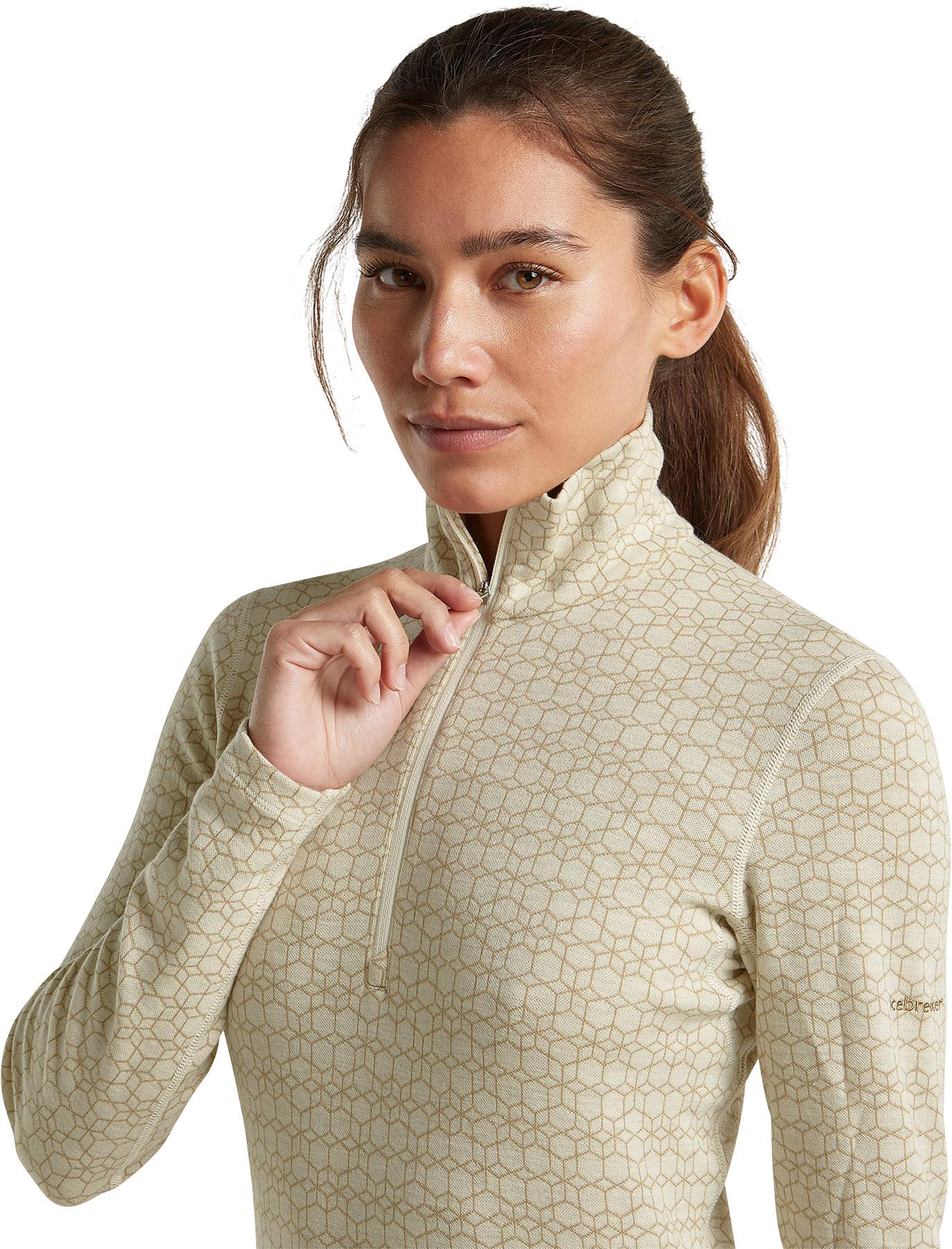 Product gallery image number 3 for product Merino 260 Oasis Vertex Alpine Geo Long Sleeve Half Zip Thermal Base Layer Top - Women's