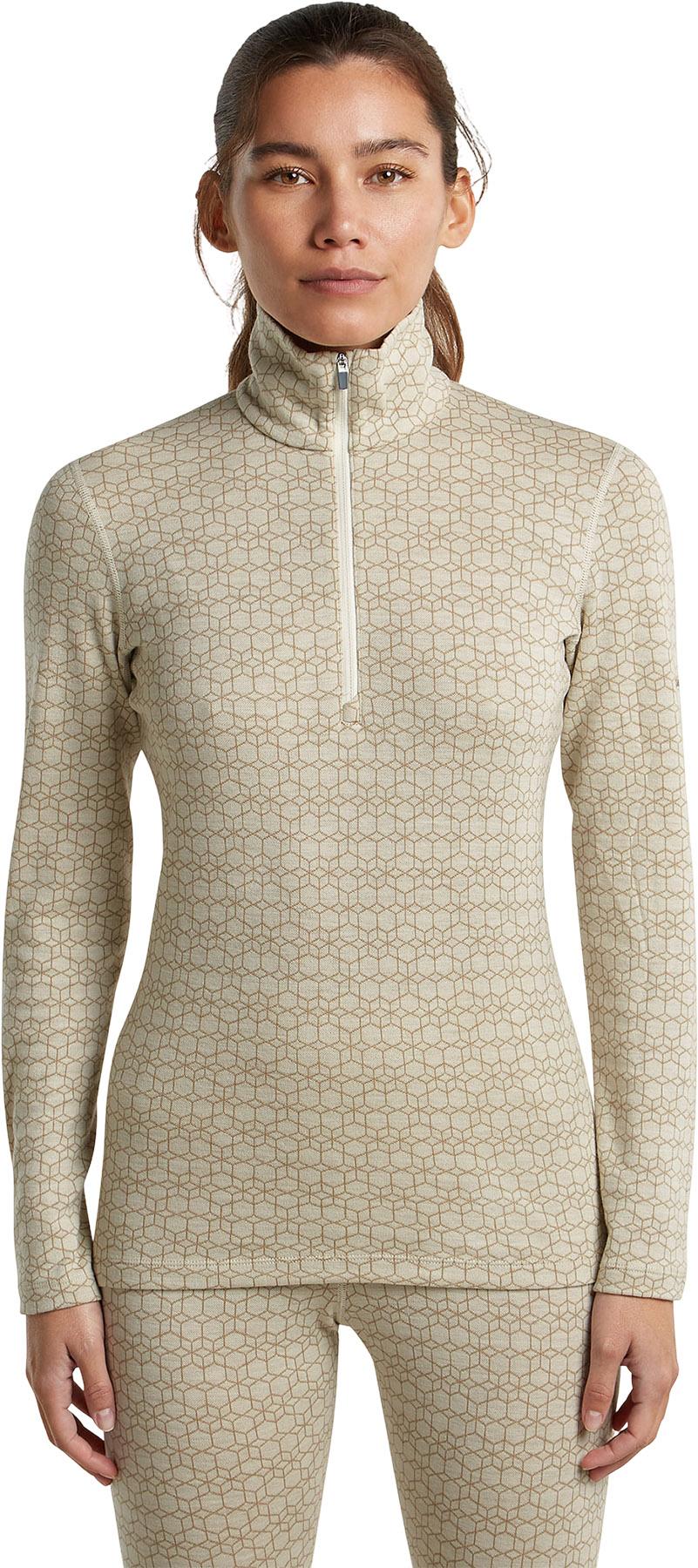 Product gallery image number 4 for product Merino 260 Oasis Vertex Alpine Geo Long Sleeve Half Zip Thermal Base Layer Top - Women's