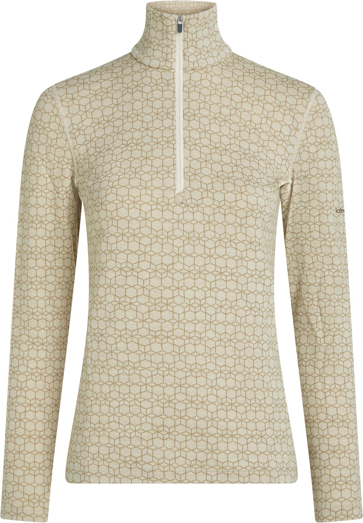 Product image for Merino 260 Oasis Vertex Alpine Geo Long Sleeve Half Zip Thermal Base Layer Top - Women's