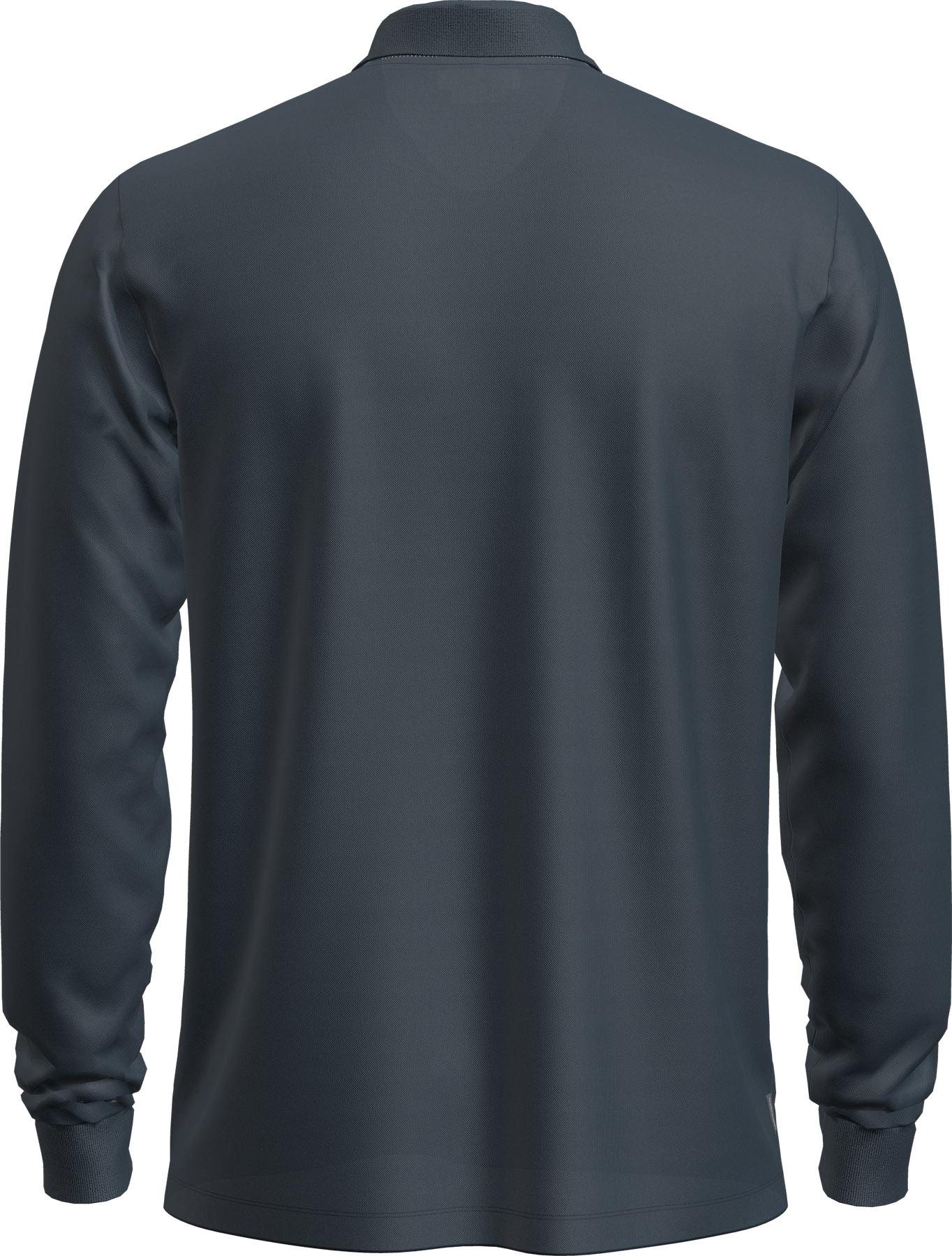 Product gallery image number 2 for product Merinofine 15.5 Pique Long Sleeve Polo - Men's