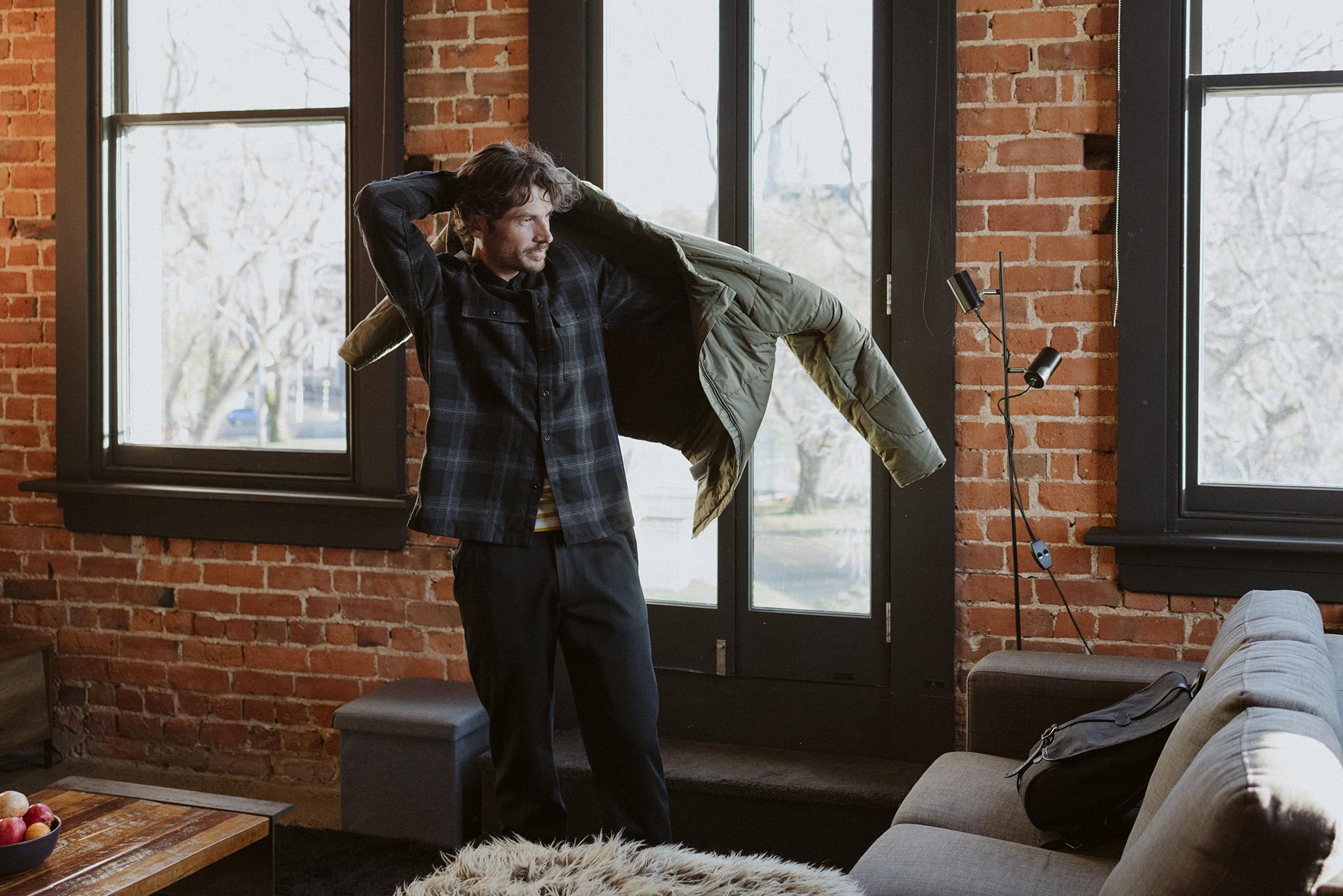 Product gallery image number 9 for product Dawnder Merino Plaid Long Sleeve Flannel Shirt - Men's 