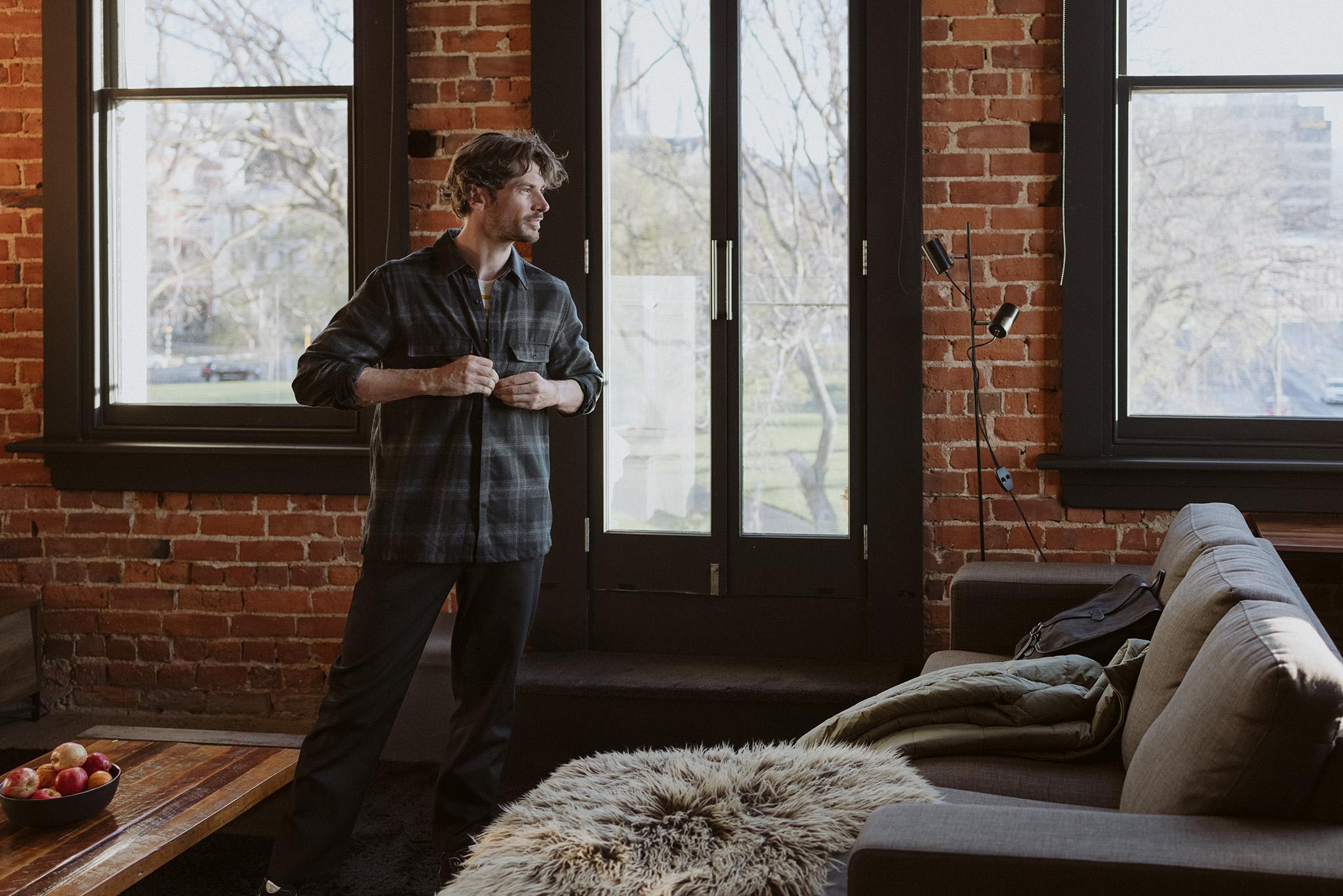 Product gallery image number 8 for product Dawnder Merino Plaid Long Sleeve Flannel Shirt - Men's 