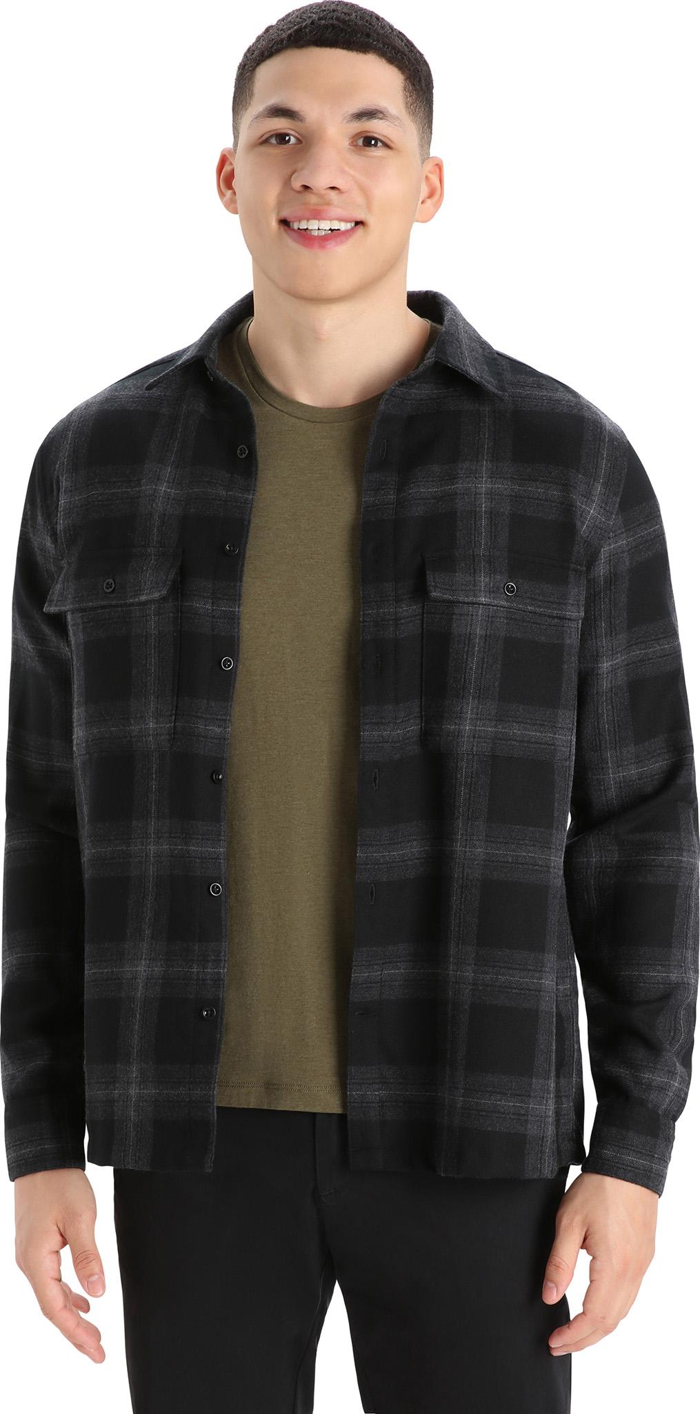 Product gallery image number 11 for product Dawnder Merino Plaid Long Sleeve Flannel Shirt - Men's 