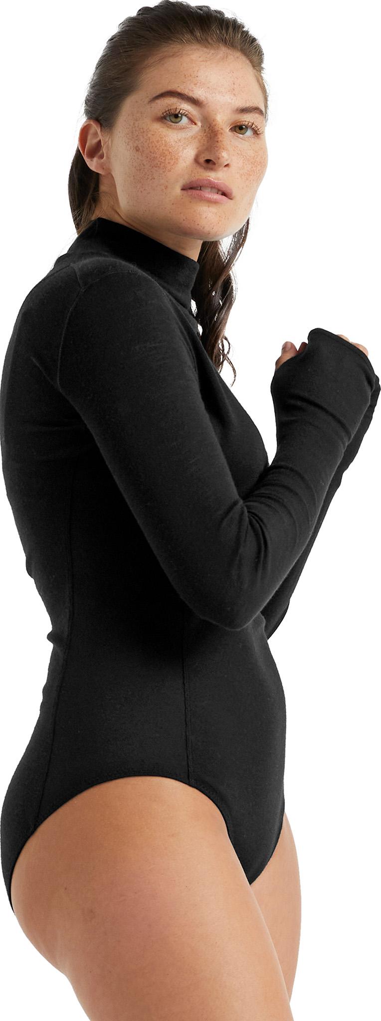 Product gallery image number 4 for product Merino Queens Long Sleeve High Neck Bodysuit - Women's