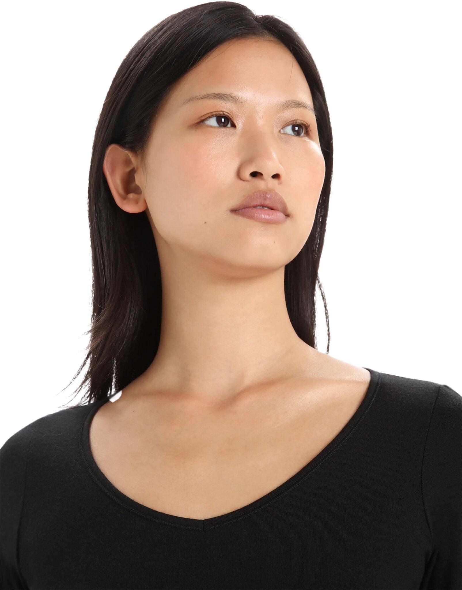 Product gallery image number 3 for product Siren Merino Long Sleeve Sweetheart T-Shirt - Women's