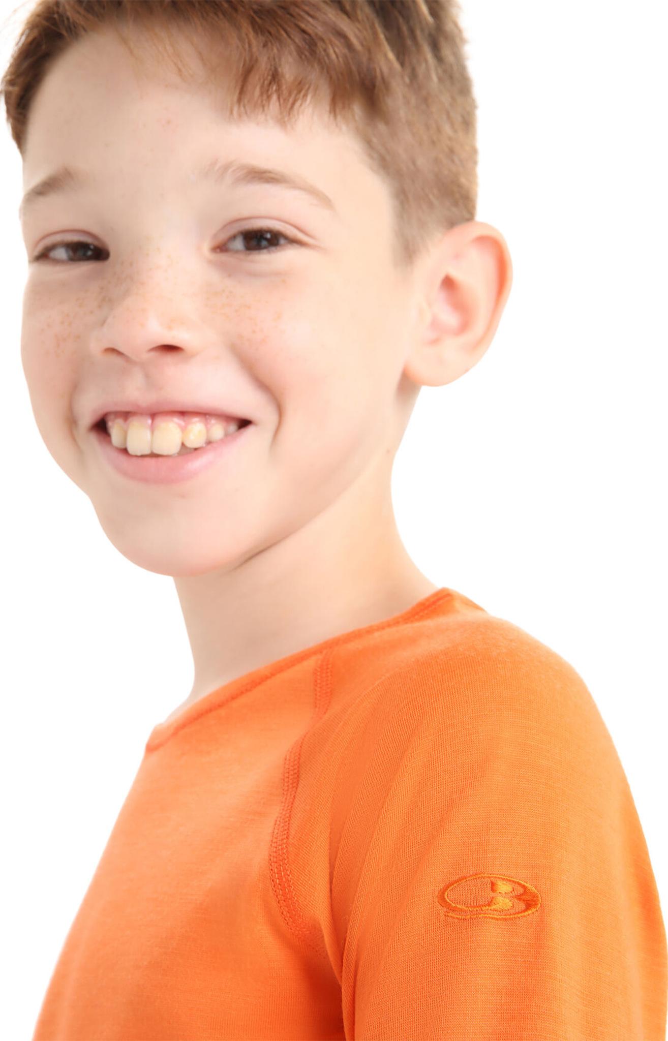 Numéro de l'image de la galerie de produits 3 pour le produit Haut thermique à manches longues et col rond en laine mérinos 200 Oasis - Enfant