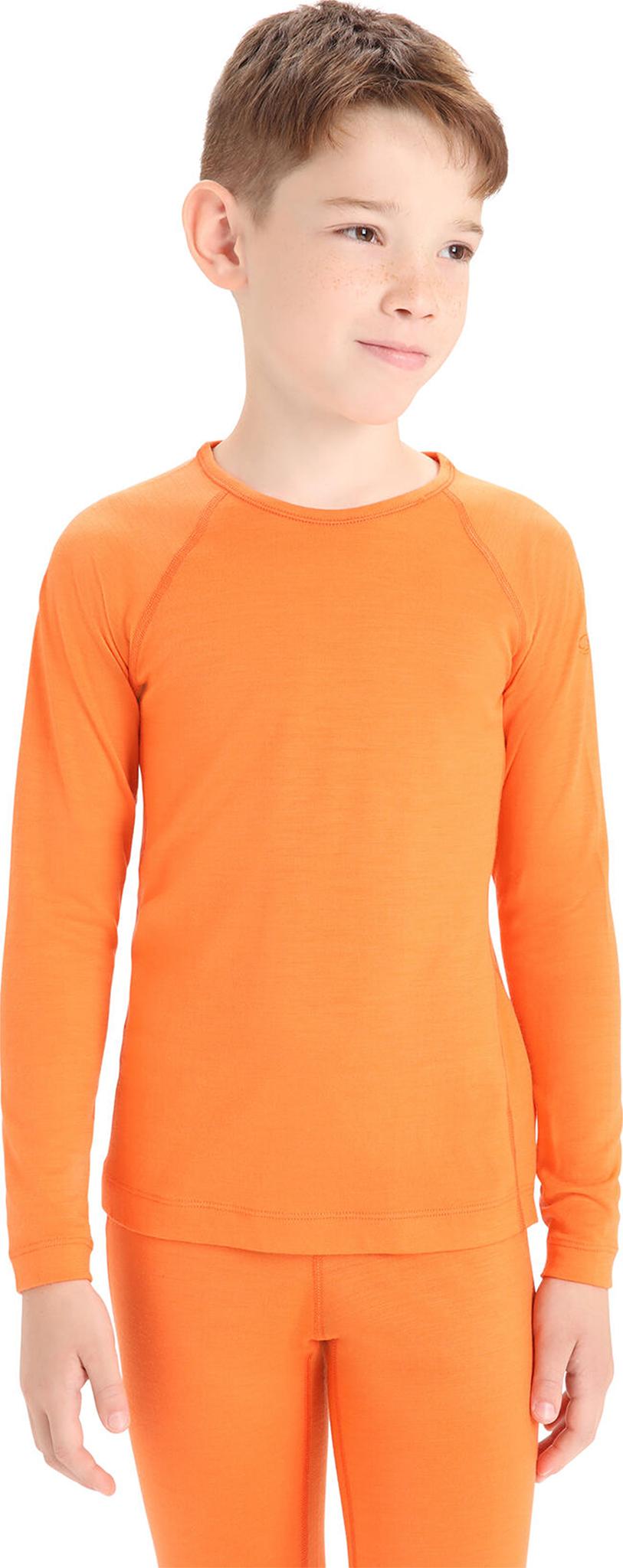 Numéro de l'image de la galerie de produits 4 pour le produit Haut thermique à manches longues et col rond en laine mérinos 200 Oasis - Enfant