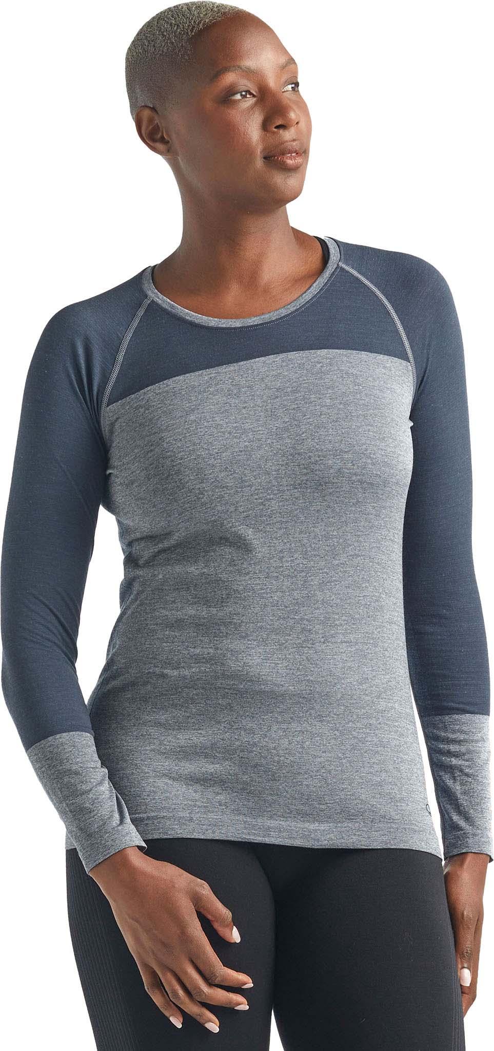 Product gallery image number 4 for product Cool-Lite™ Merino Motion Seamless Long Sleeve Crewe T-Shirt - Women's