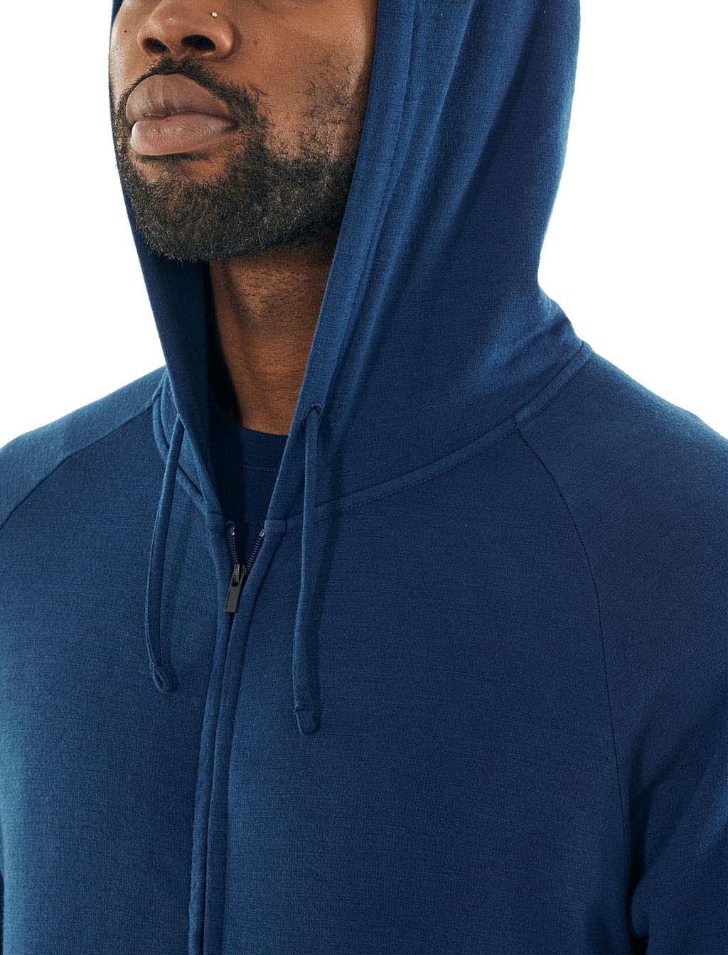 Product gallery image number 4 for product Nature Dye Merino Helliers Long Sleeve Zip Hood Jacket - Men's