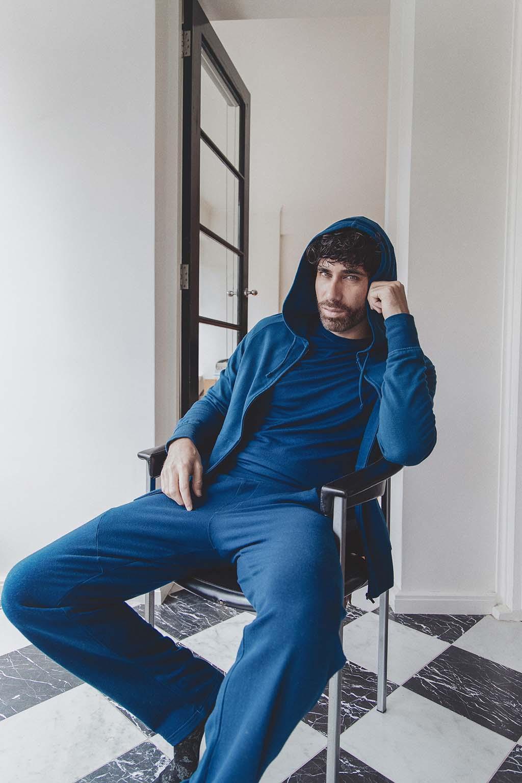 Product gallery image number 6 for product Nature Dye Merino Helliers Long Sleeve Zip Hood Jacket - Men's