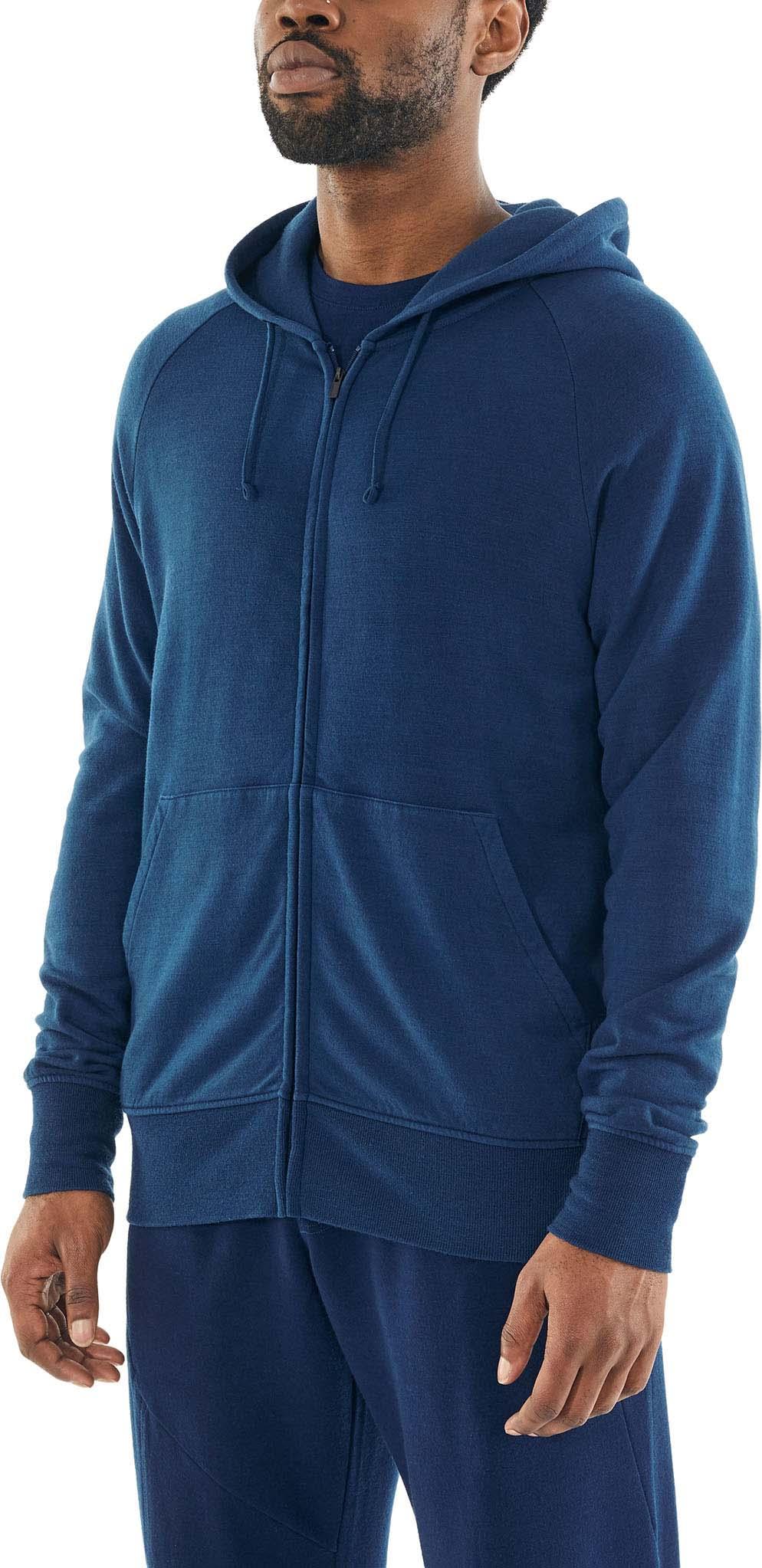 Product gallery image number 8 for product Nature Dye Merino Helliers Long Sleeve Zip Hood Jacket - Men's