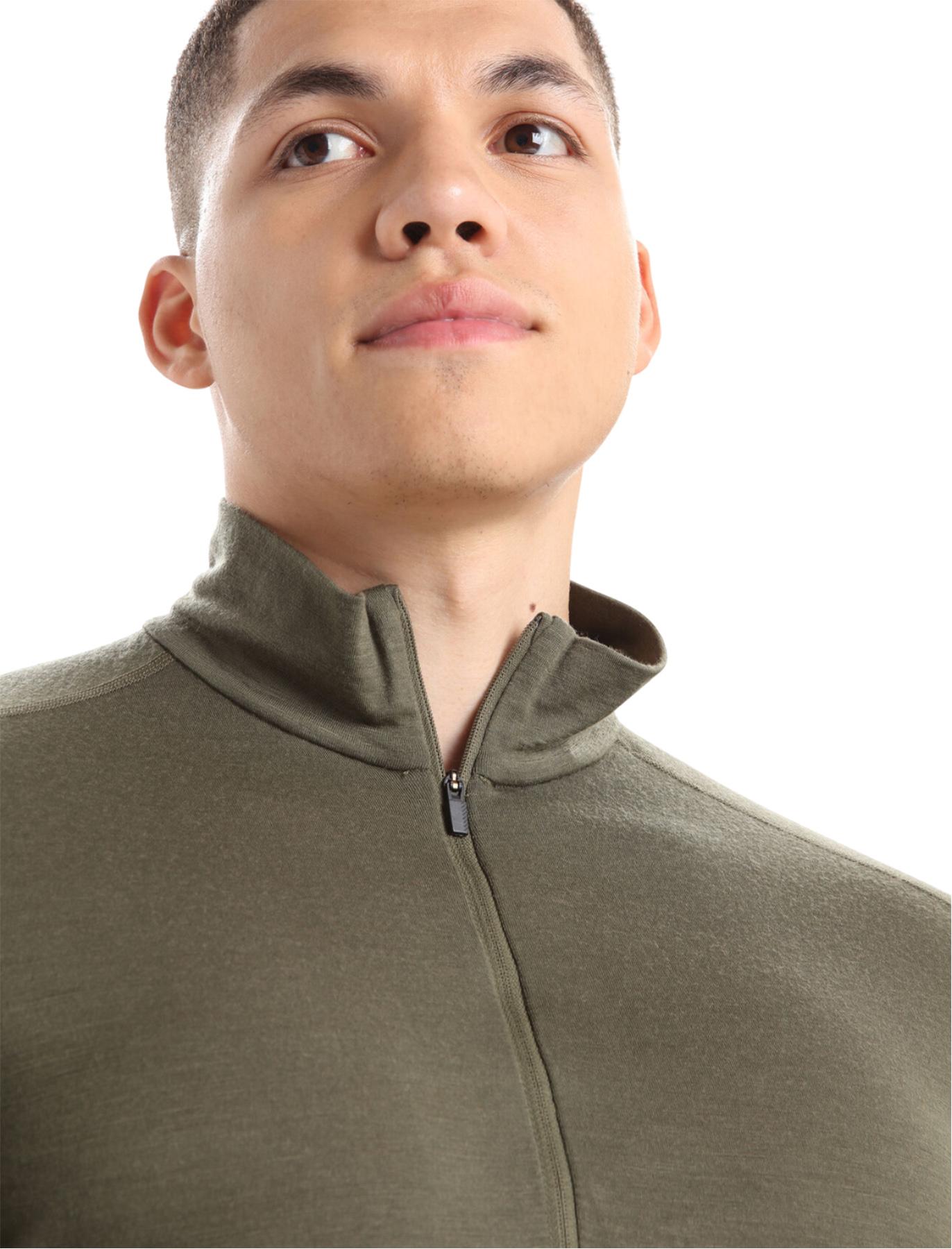 Numéro de l'image de la galerie de produits 4 pour le produit Haut thermique à manches longues et demi-glissière en mérinos 200 Oasis - Homme