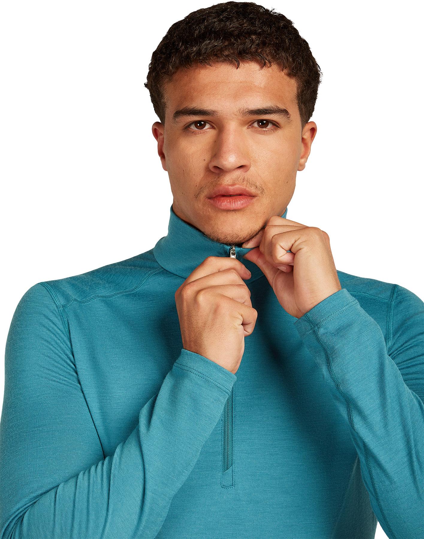 Numéro de l'image de la galerie de produits 2 pour le produit Haut thermique à manches longues et demi-glissière en mérinos 200 Oasis - Homme