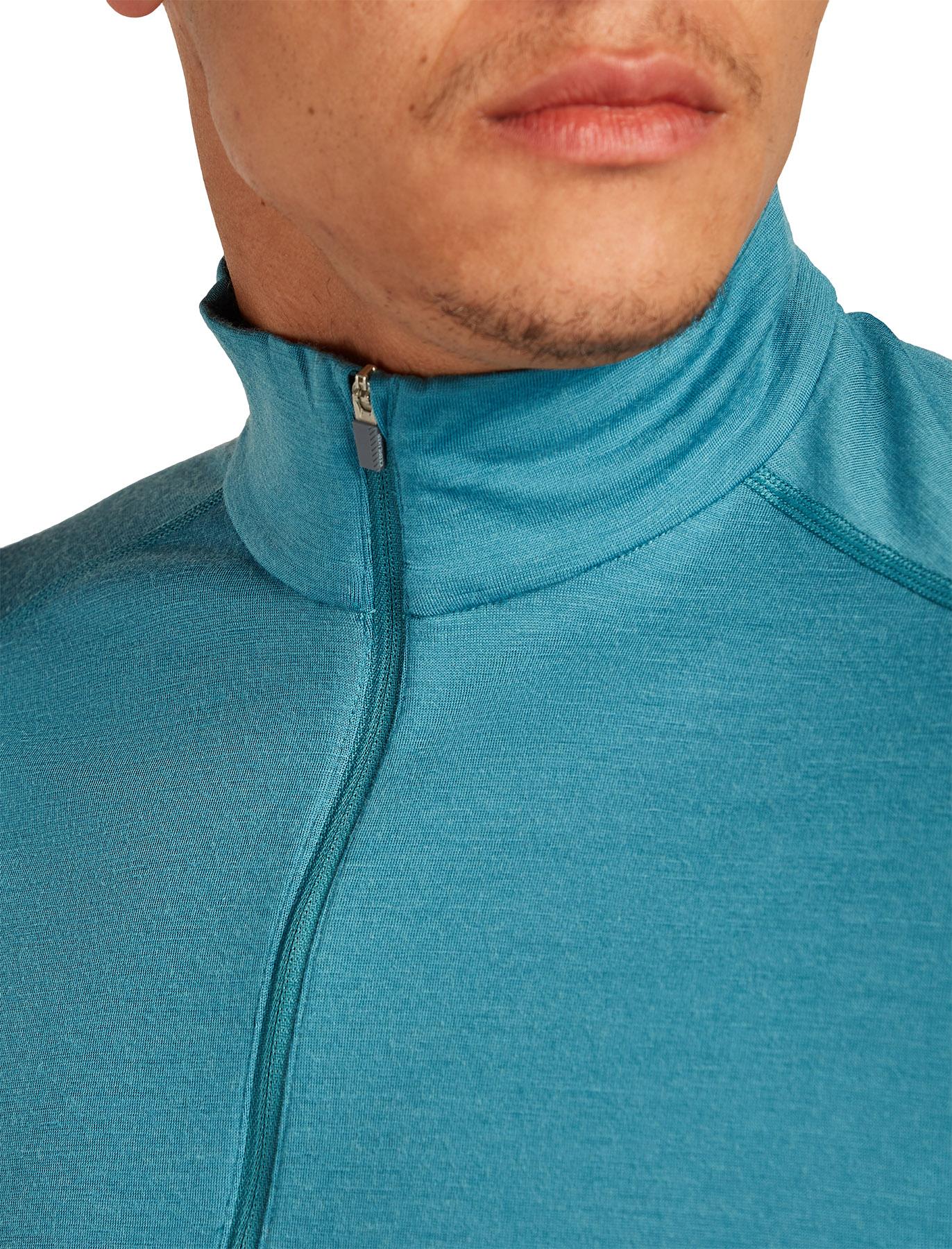 Numéro de l'image de la galerie de produits 3 pour le produit Haut thermique à manches longues et demi-glissière en mérinos 200 Oasis - Homme