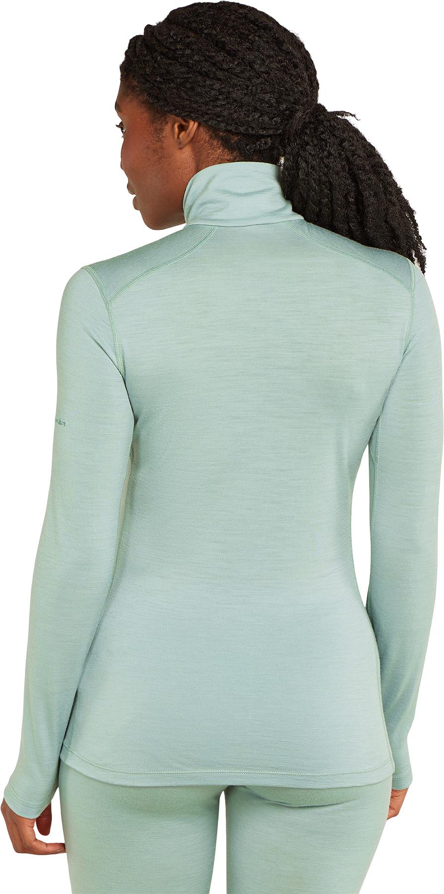 Numéro de l'image de la galerie de produits 4 pour le produit Haut thermique à manches longues et demi-glissière en mérinos 200 Oasis - Femme