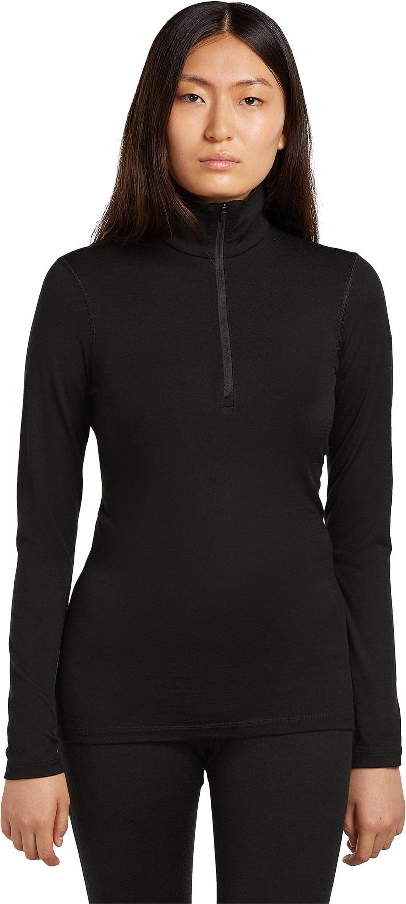 Numéro de l'image de la galerie de produits 2 pour le produit Haut thermique à manches longues et demi-glissière en mérinos 200 Oasis - Femme