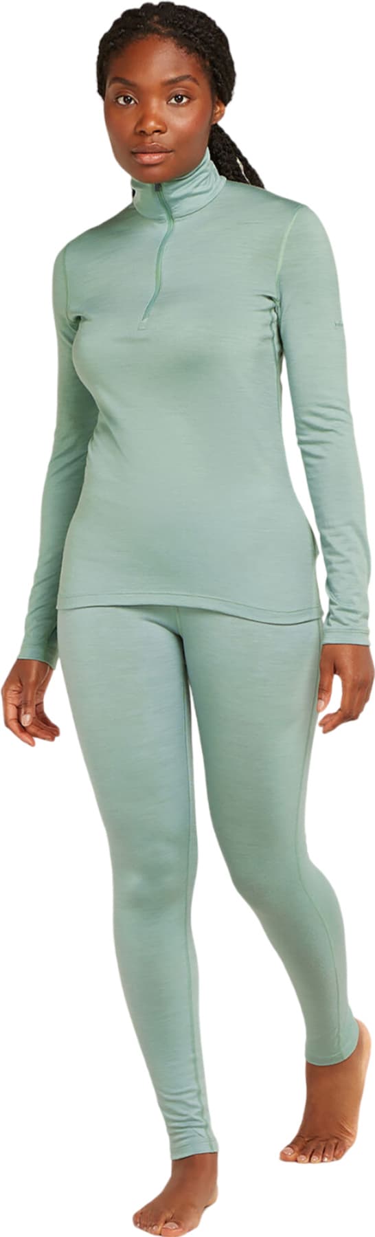 Product gallery image number 2 for product Merino 200 Oasis Long Sleeve Half Zip Thermal Top - Women's