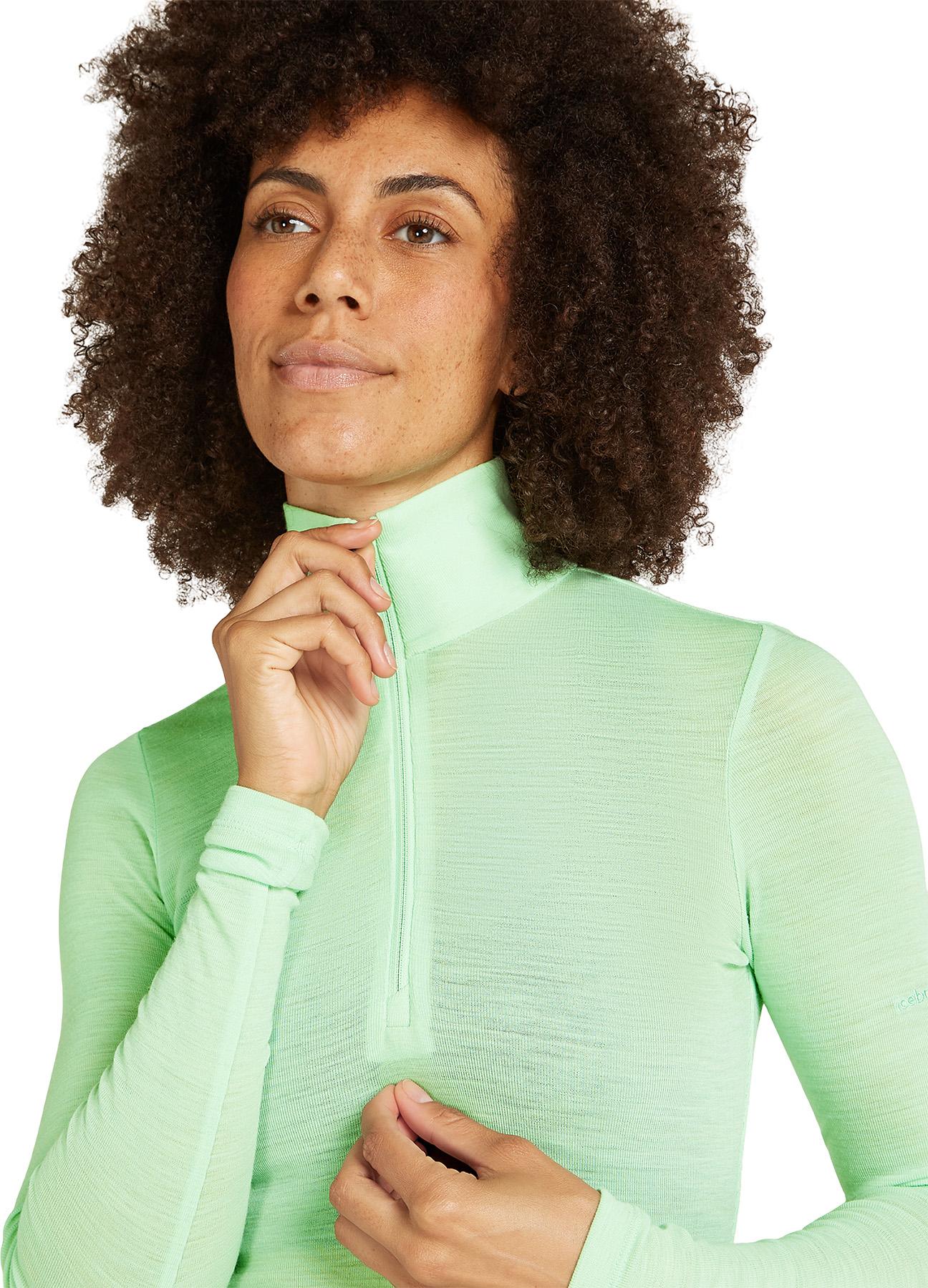 Numéro de l'image de la galerie de produits 4 pour le produit Haut à demi-glissière thermique à manches longues en mérinos 175 Everyday - Femme