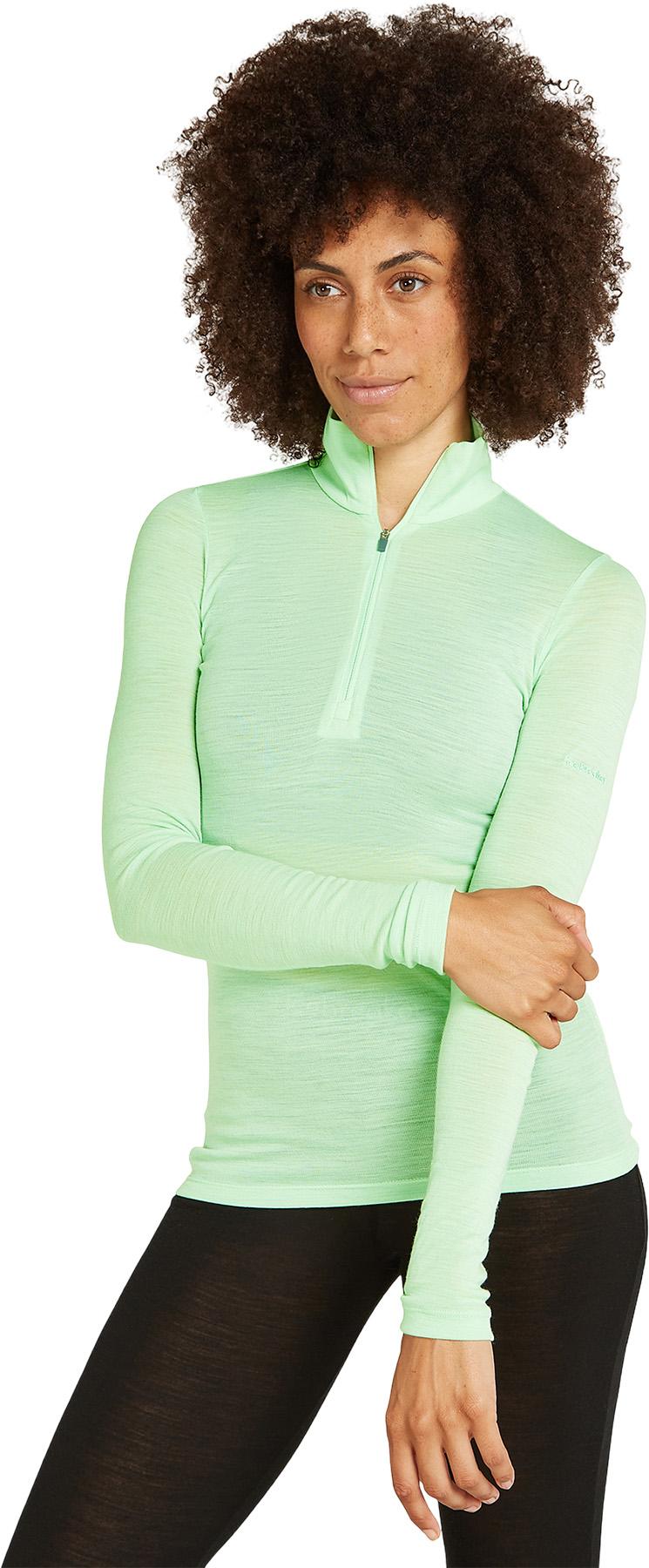 Numéro de l'image de la galerie de produits 2 pour le produit Haut à demi-glissière thermique à manches longues en mérinos 175 Everyday - Femme